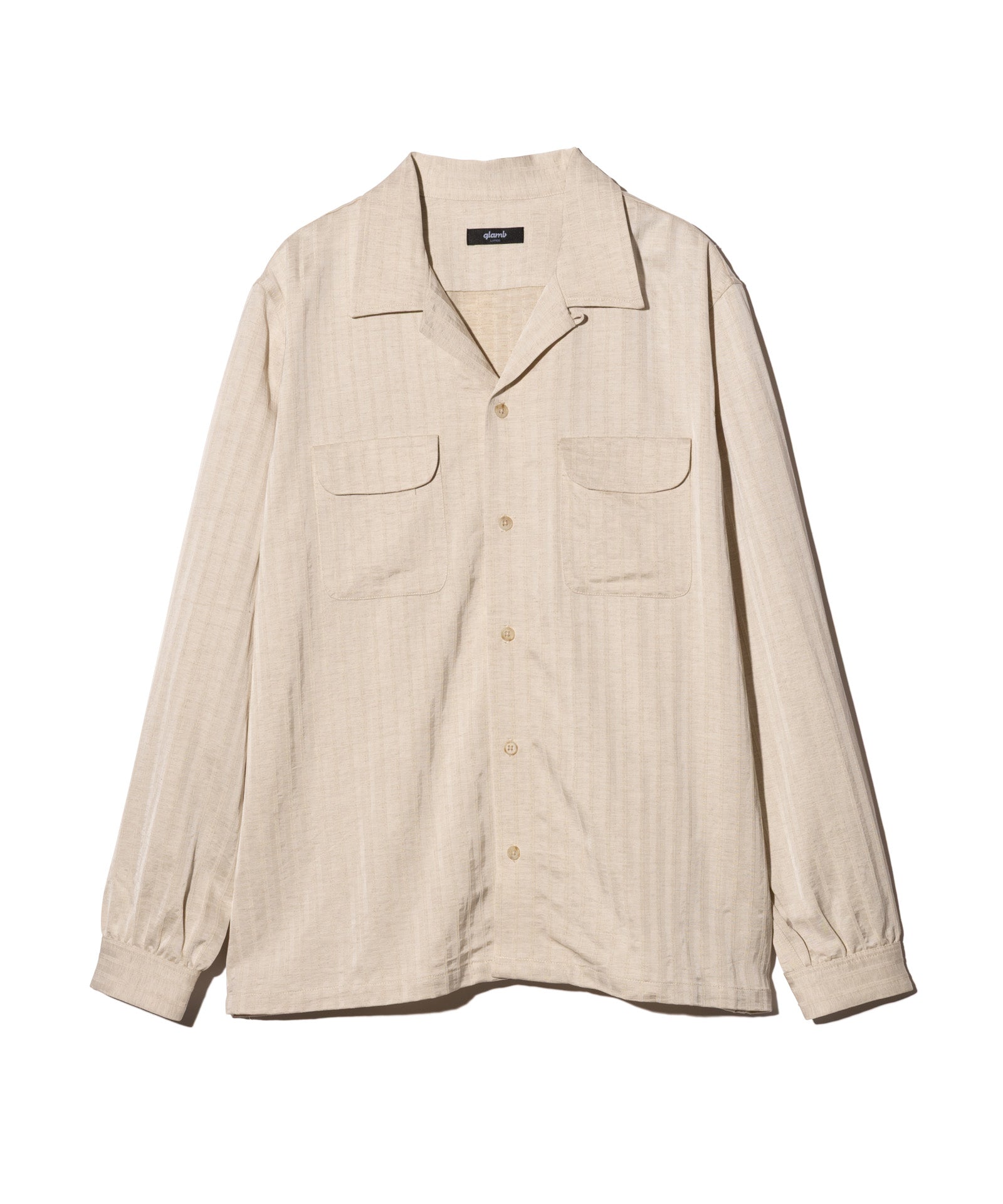 GB0126/ST04 : Stripe Jacquard Linen Shirt Set Up / ストライプ