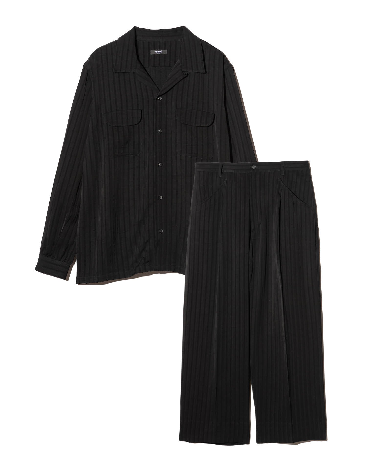 GB0126/ST04 : Stripe Jacquard Linen Shirt Set Up / ストライプ