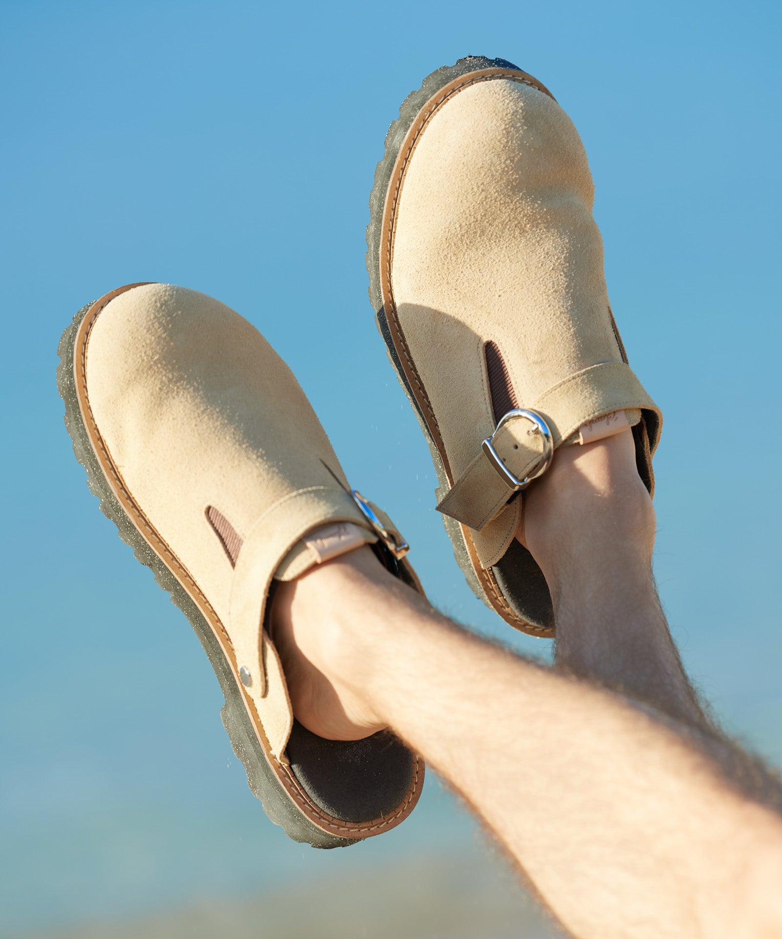 GB0226/AC03 : Cow Suede Clog Sandals / カウスエードクロッグ