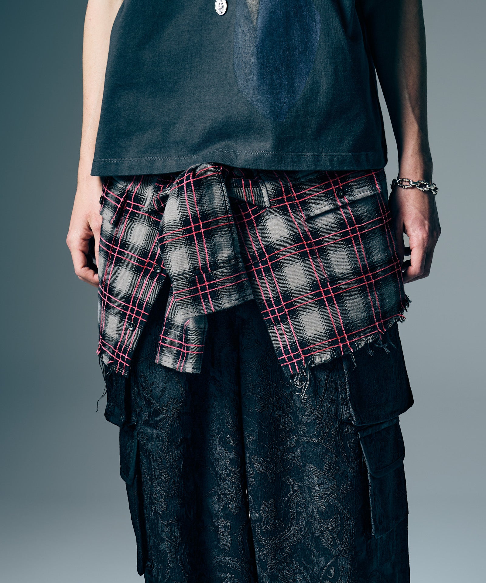 GB0226/AC06 : Check Shirt Bag / チェックシャツバッグ | glamb
