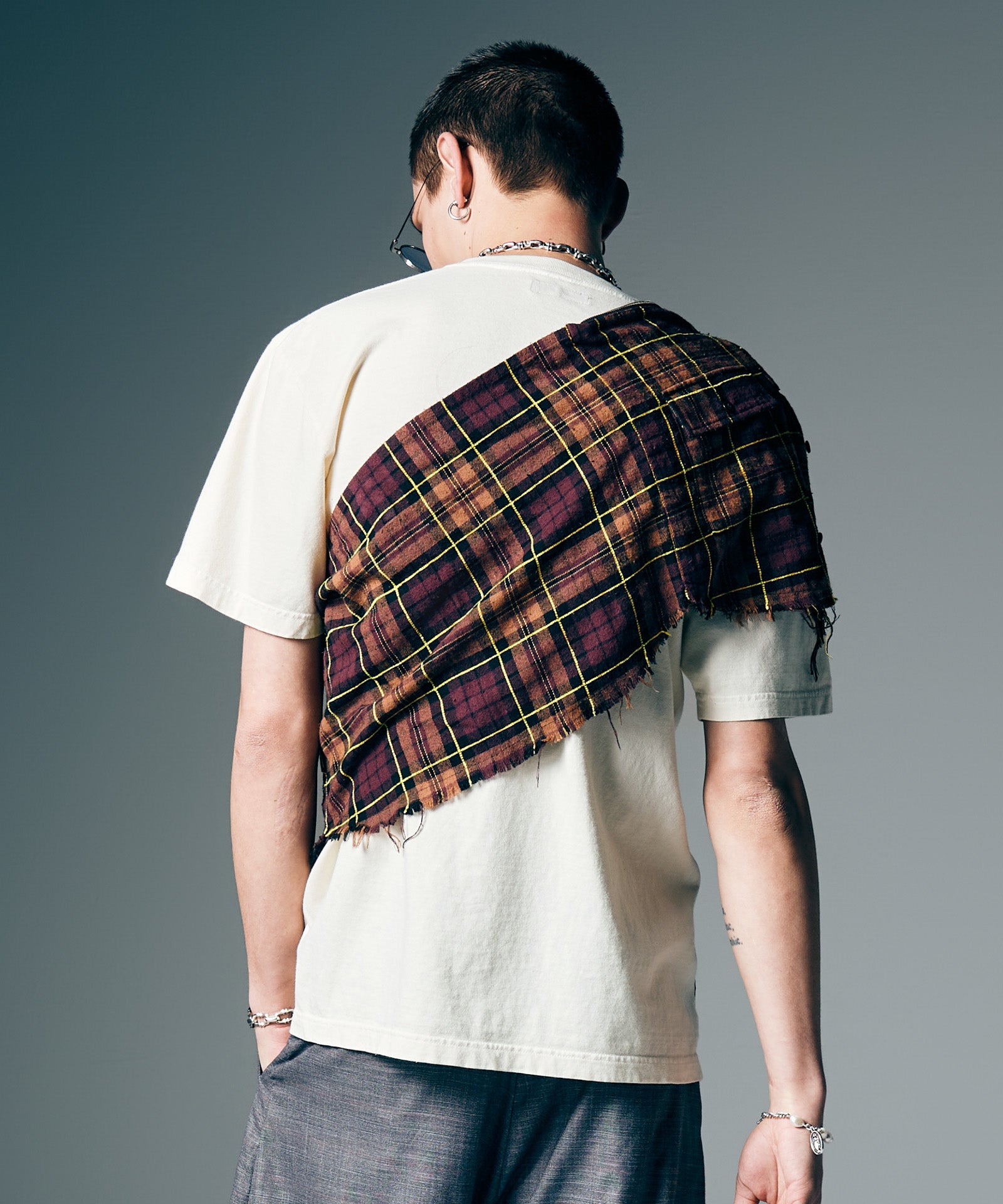 GB0226/AC06 : Check Shirt Bag / チェックシャツバッグ | glamb
