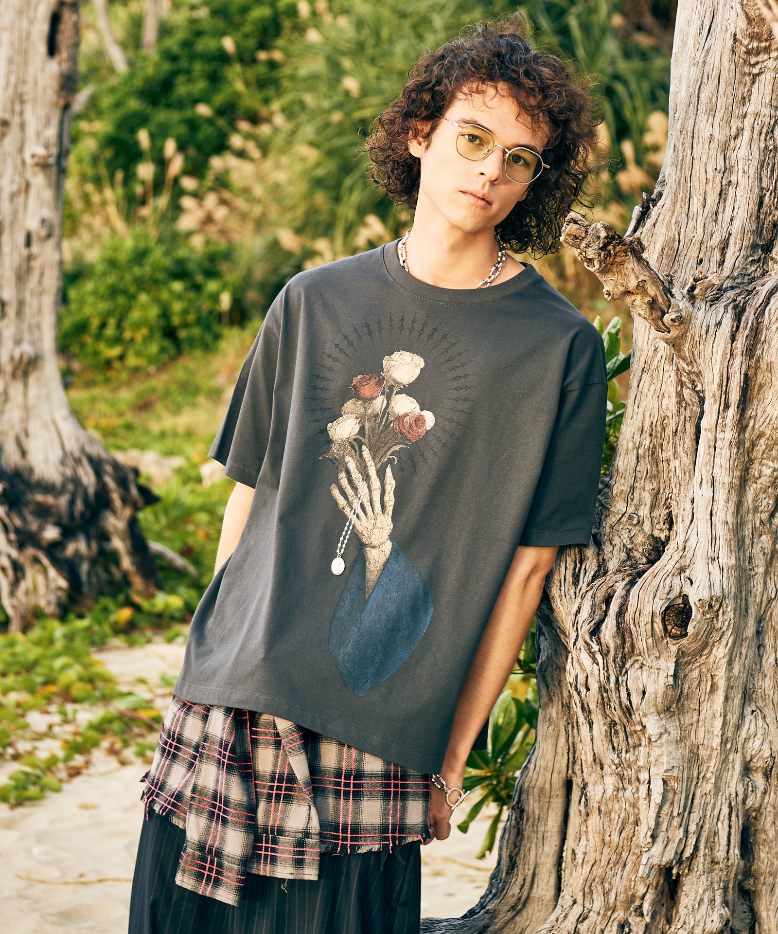 GB0226/AC06 : Check Shirt Bag / チェックシャツバッグ | glamb