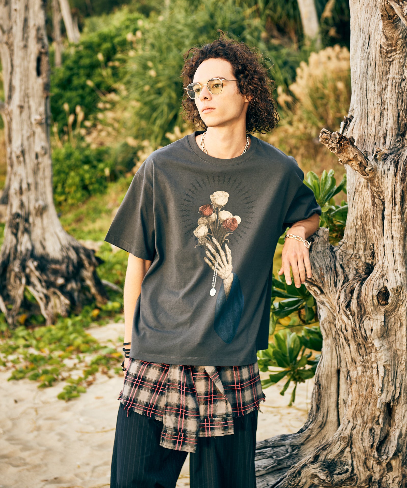 GB0226/AC06 : Check Shirt Bag / チェックシャツバッグ | glamb