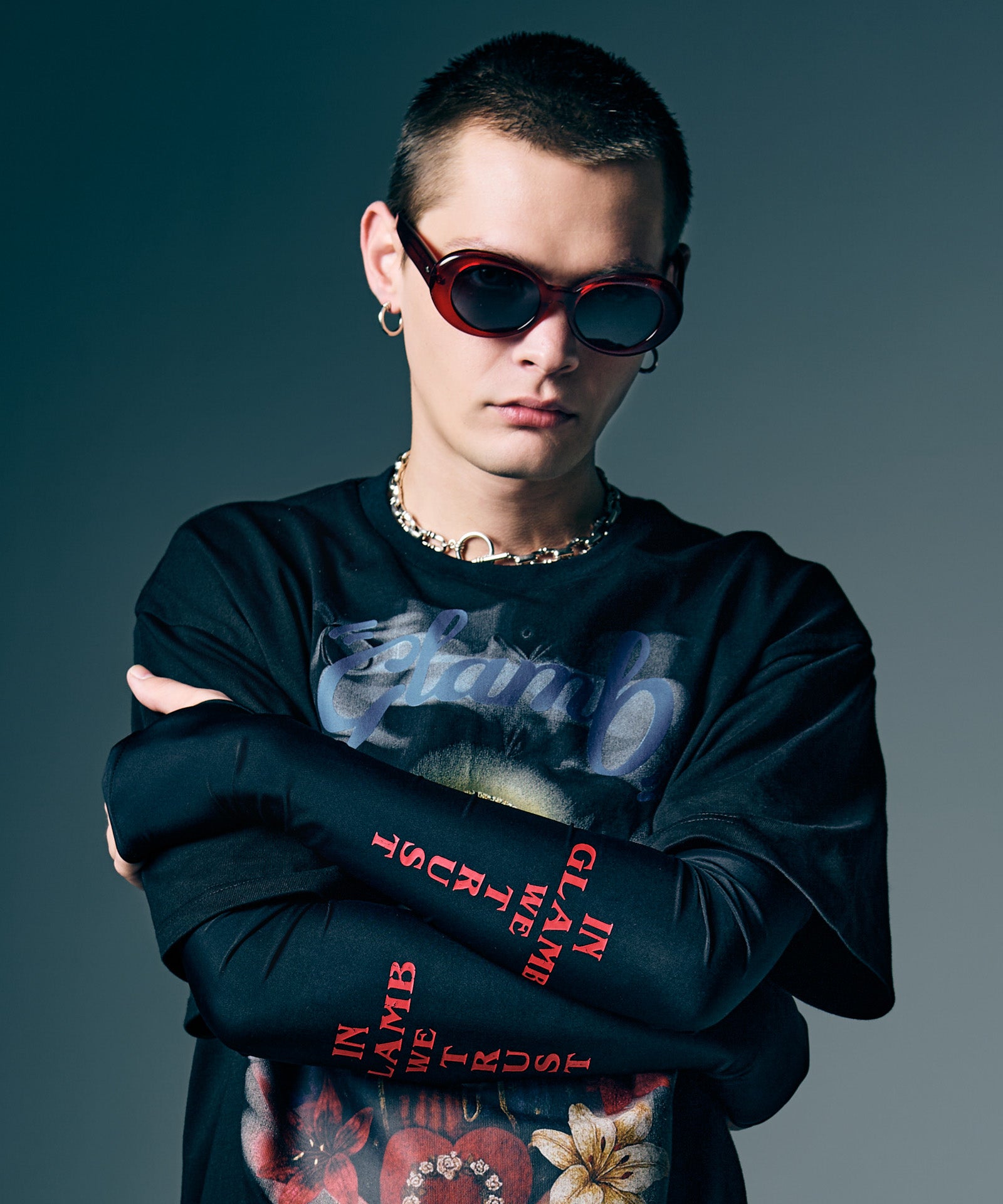 GB0226/AC13 : Slogan Arm Cover / スローガンアームカバー | glamb