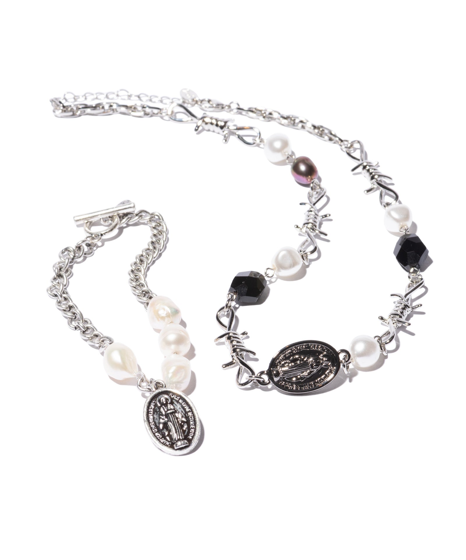 GB0226/AC16 : Anarchy Pearl Necklace / アナーキーパールネックレス