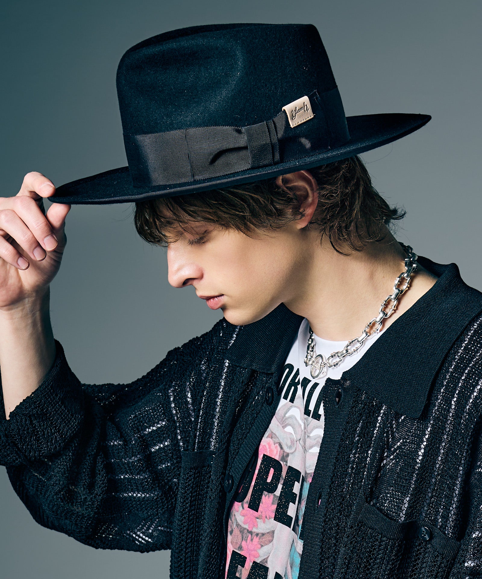 GB0226/CP01 : Wool Fedora Hat / ウールフェドラハット | glamb