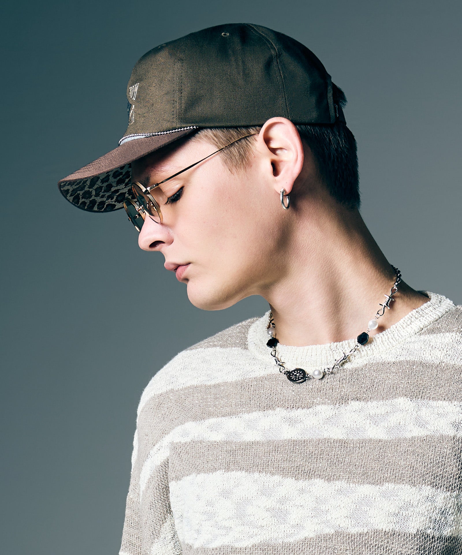 GB0226/CP03 : Leopard Brim Cap / レオパードブリムキャップ | glamb