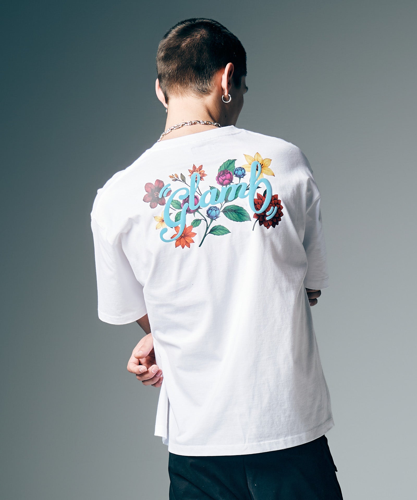 GB0226/CS08 : Floral Spin Logo T-Shirt / フローラルスピンロゴT