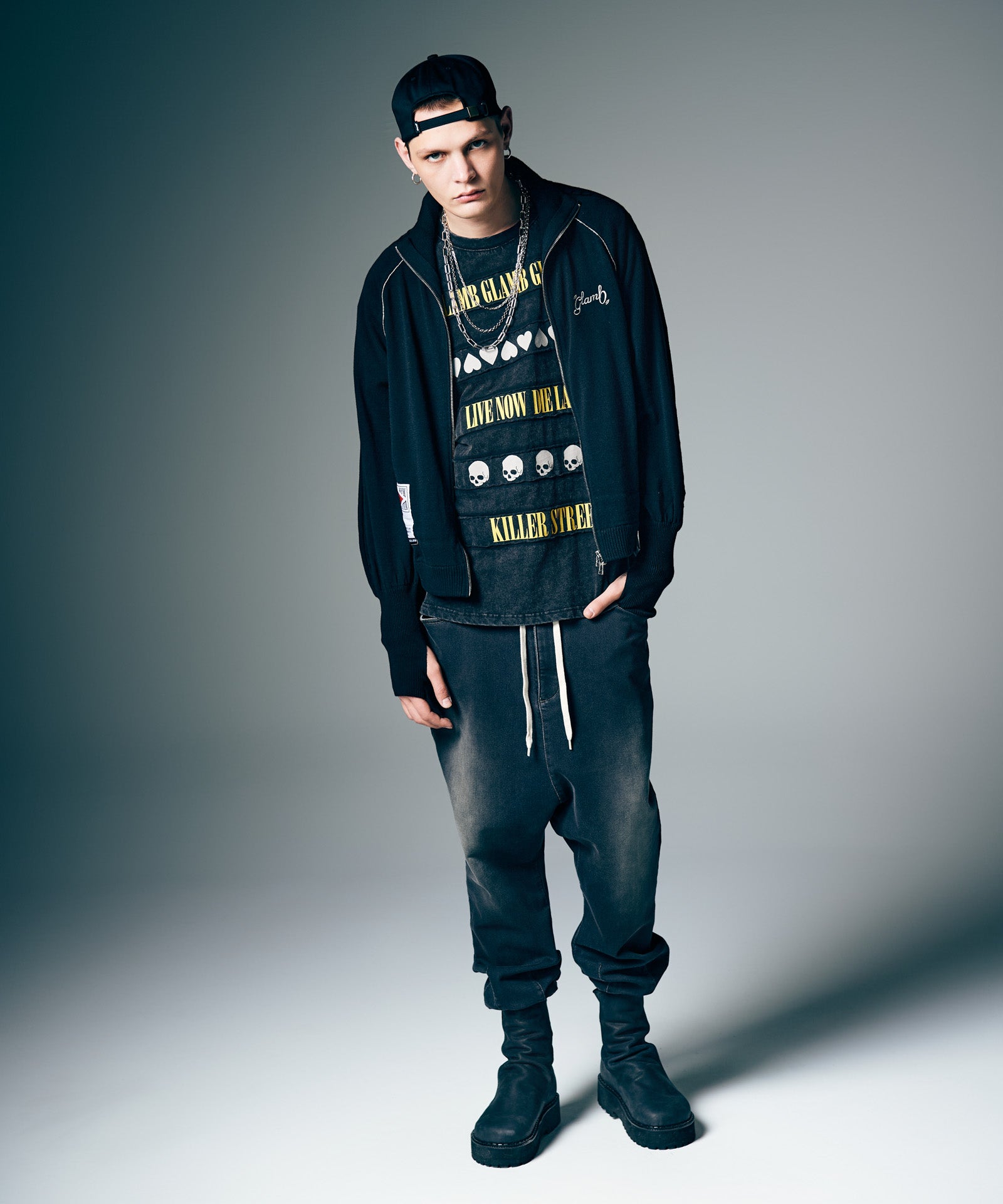 H:187 / C:92 / W:74 / H:91 着用サイズ:M