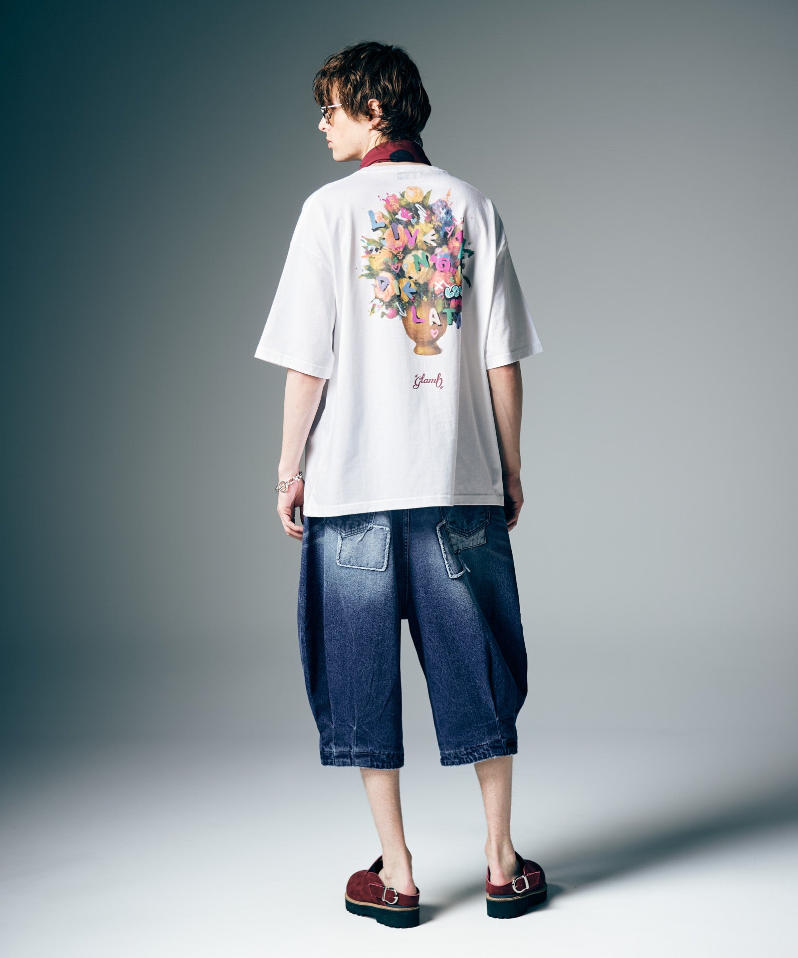 GB0226/CS19 : Flower Graffiti T-Shirt / フラワーグラフィティT