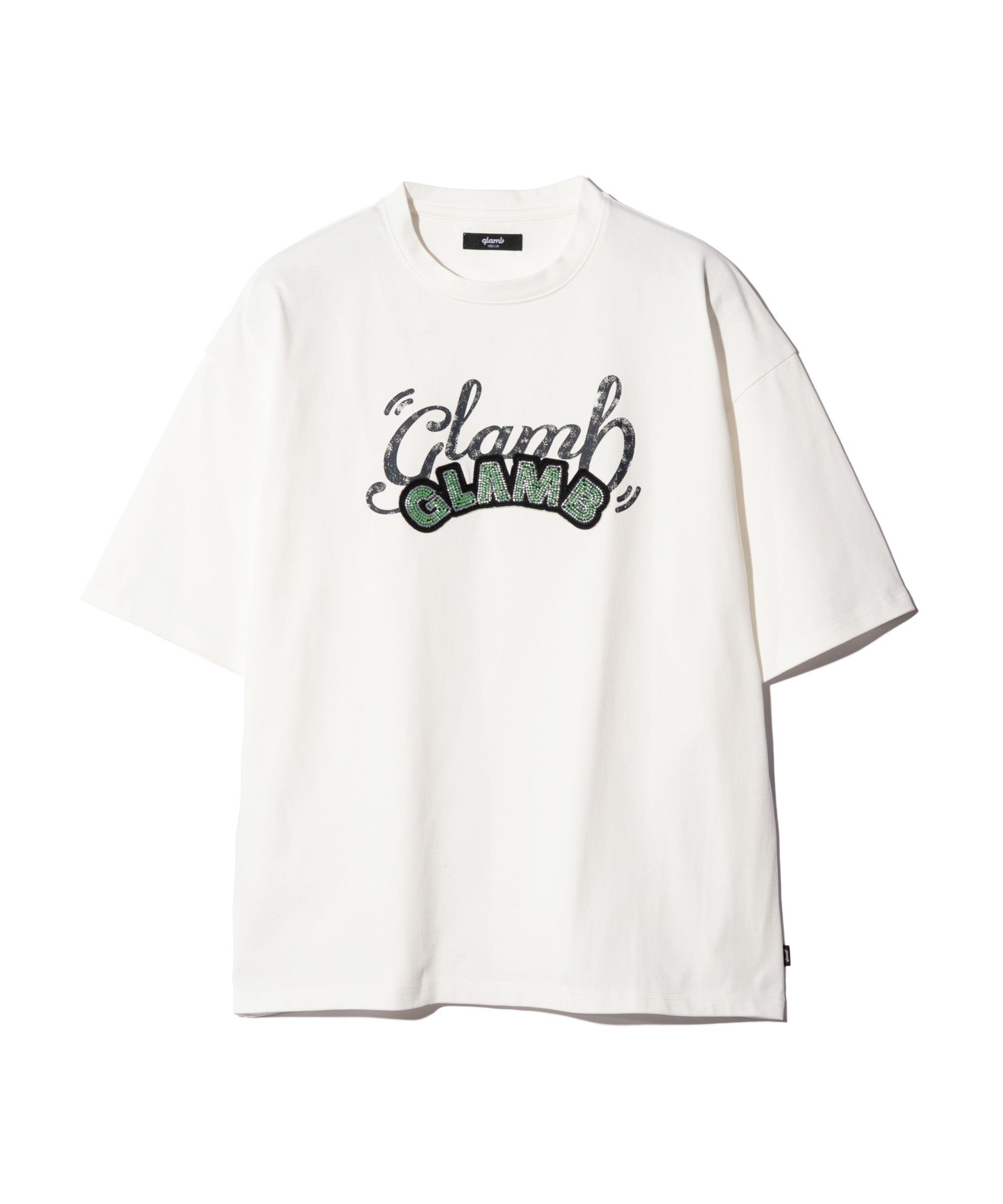 GB0226/CS21 : Glitter Logo T-Shirt / グリッターロゴTシャツ | glamb
