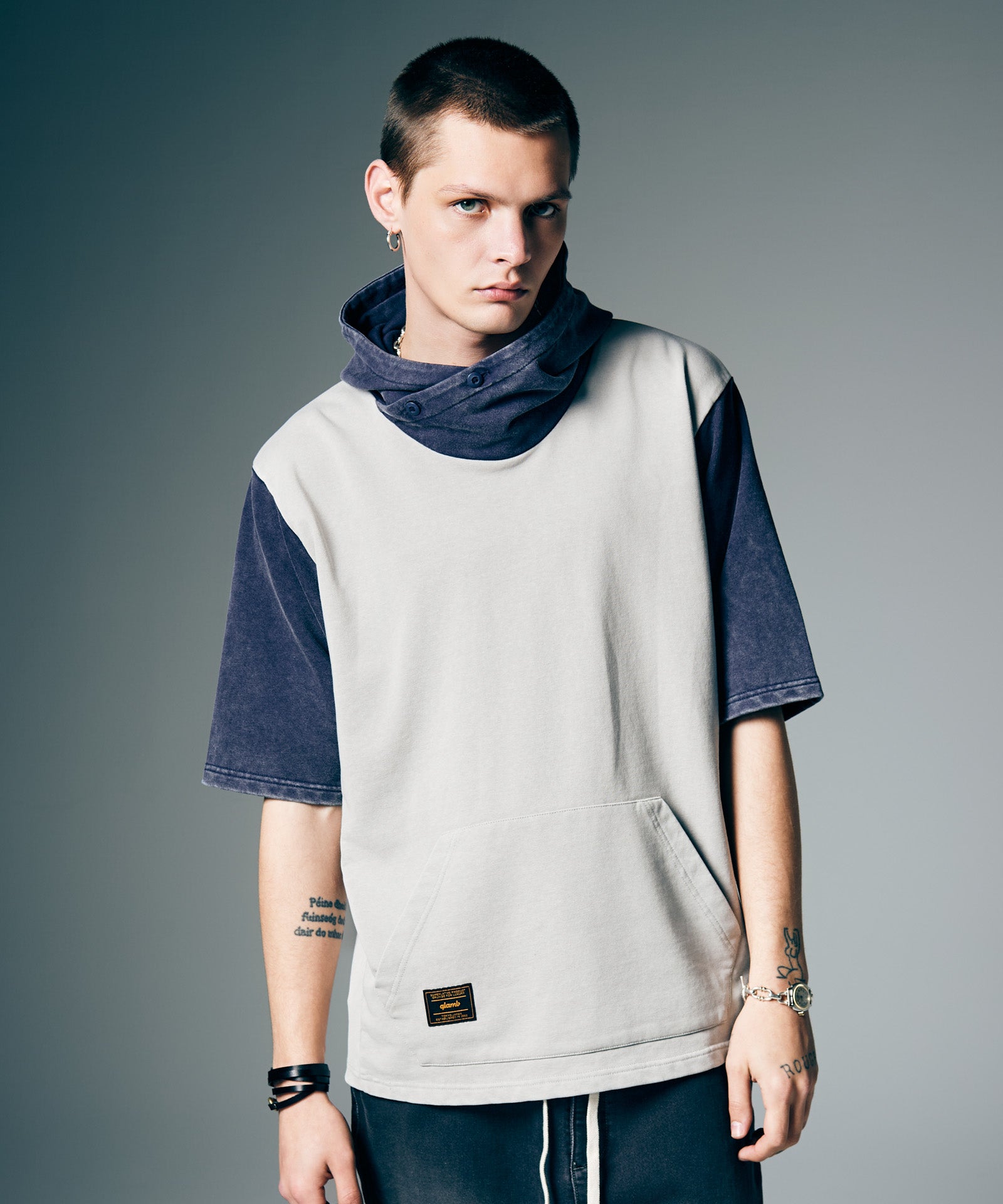 GB0226/CS23 : Aged Pile Hoodie / エイジドパイルフーディ | glamb