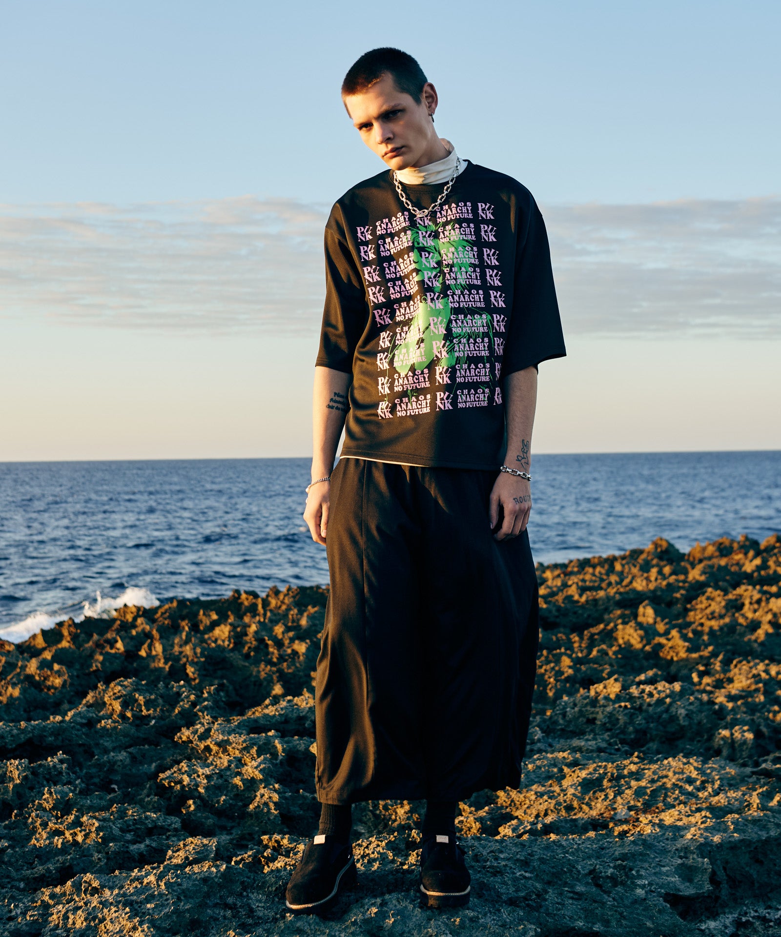 GB0226/CS25 : Punk Smooth Cutsew / パンクスムースカットソー