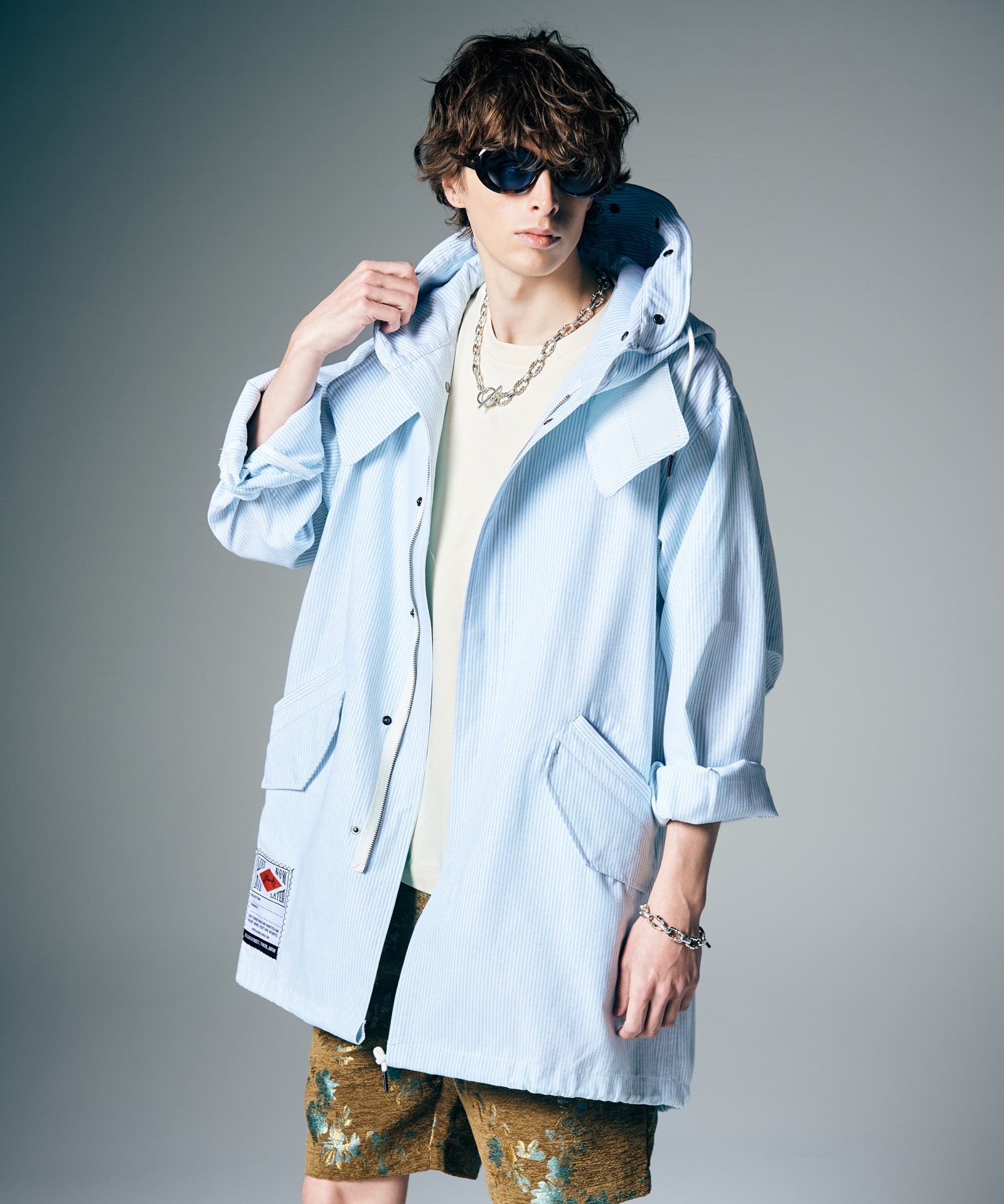 High Neck Shirt Mods Coat / ハイネックシャツモッズコート