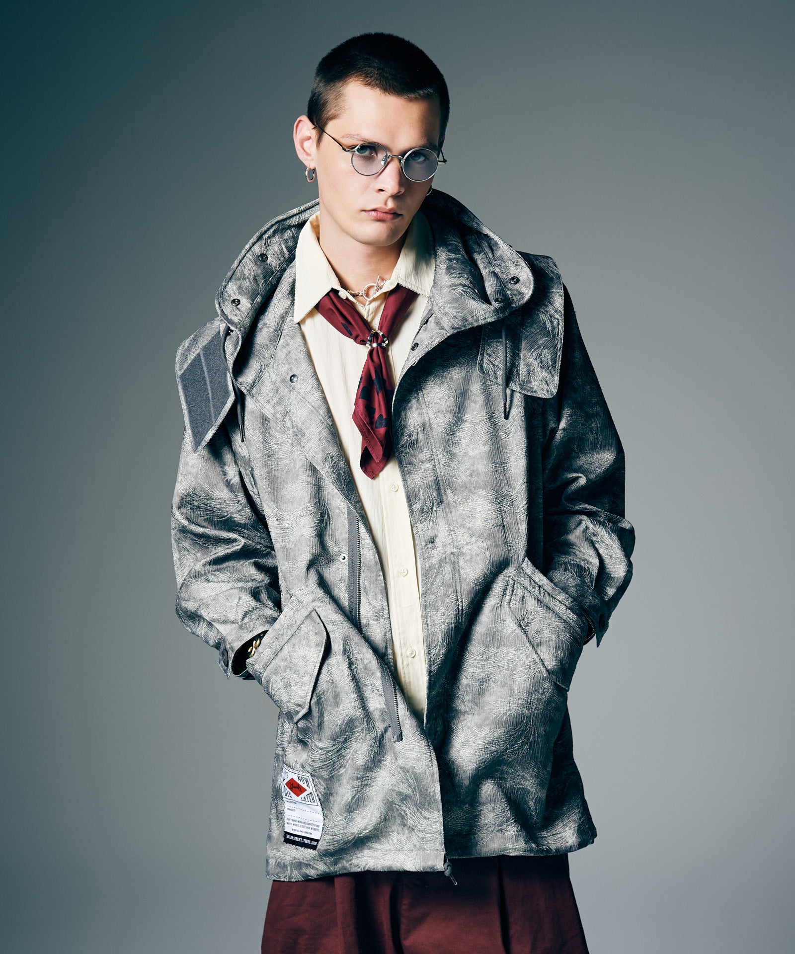 GB0226/JKT01 : High Neck Shirt Mods Coat / ハイネックシャツモッズ