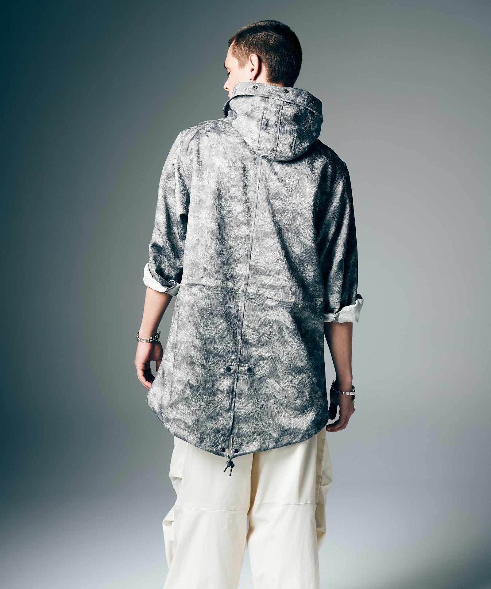 GB0226/JKT01 : High Neck Shirt Mods Coat / ハイネックシャツモッズ