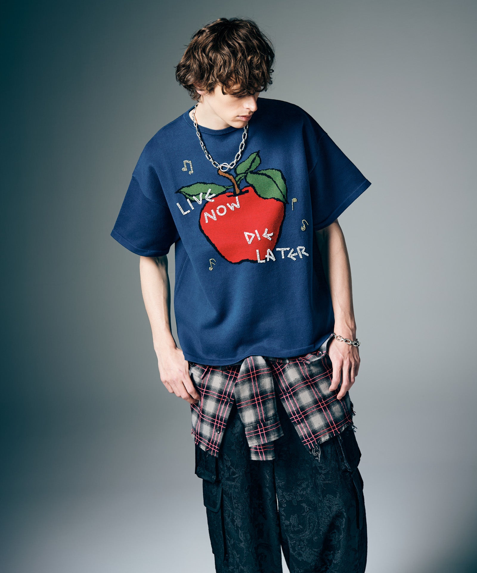 GB0226/KNT01 : Beads Apple Knit / ビーズアップルニット | glamb