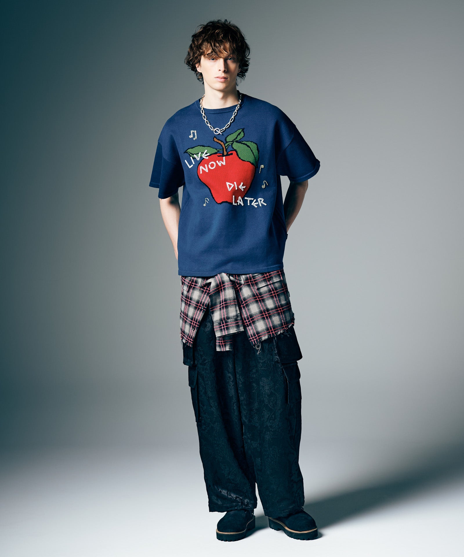 GB0226/KNT01 : Beads Apple Knit / ビーズアップルニット | glamb