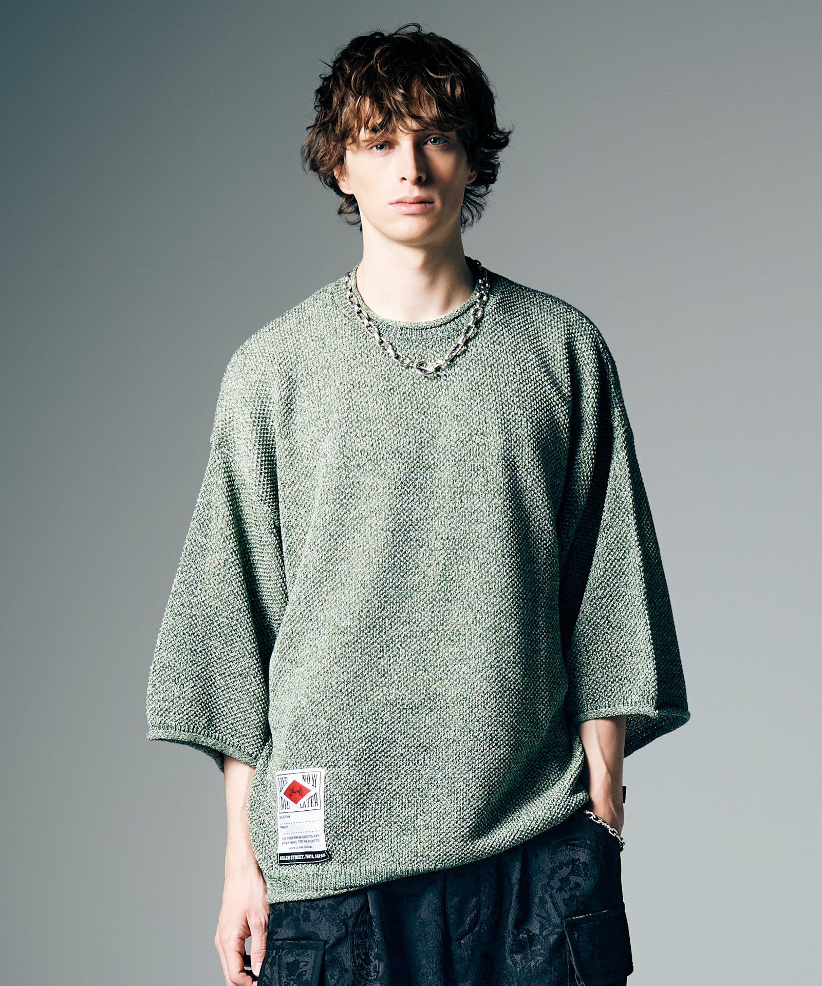 Linen Mix Pullover Knit / リネンミックスプルオーバーニット