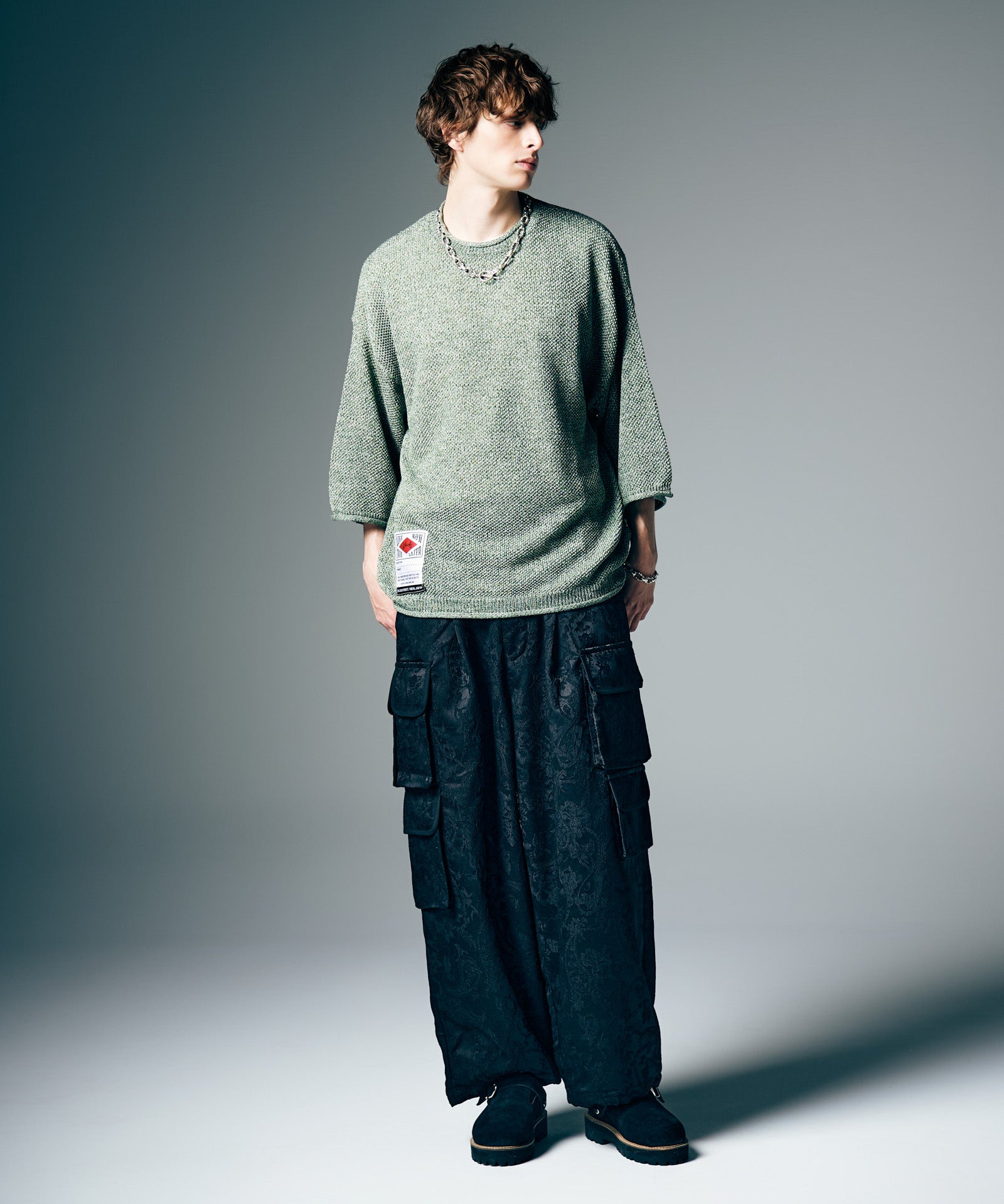 GB0226/KNT04 : Linen Mix Pullover Knit / リネンミックスプル