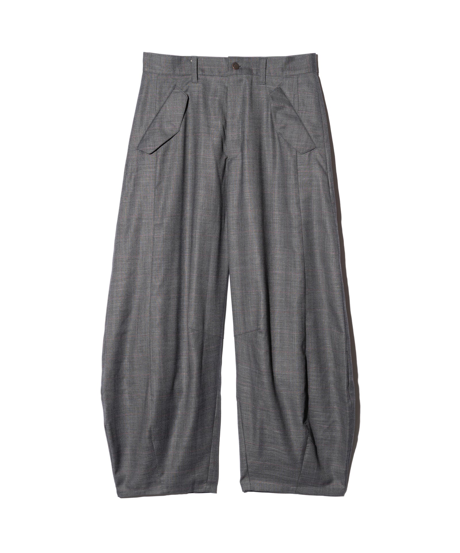 GB0226/P01 : Barrel Belt Slacks / バレルベルトスラックス | glamb