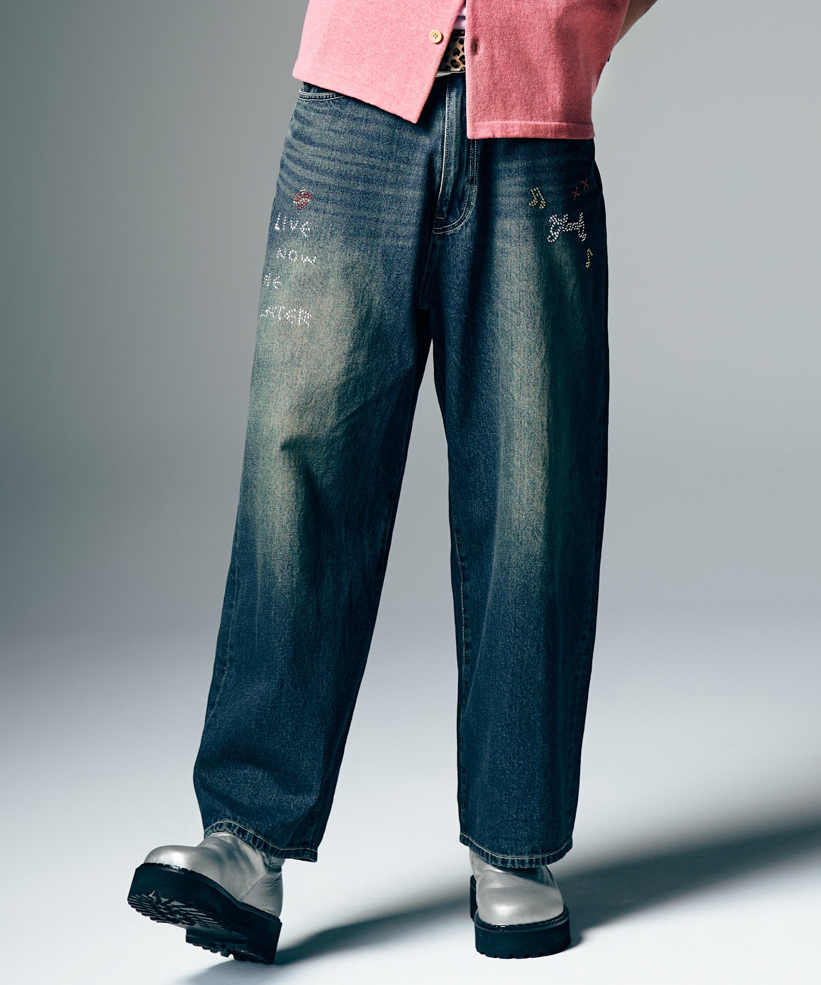 Studs Wide Denim / スタッズワイドデニム