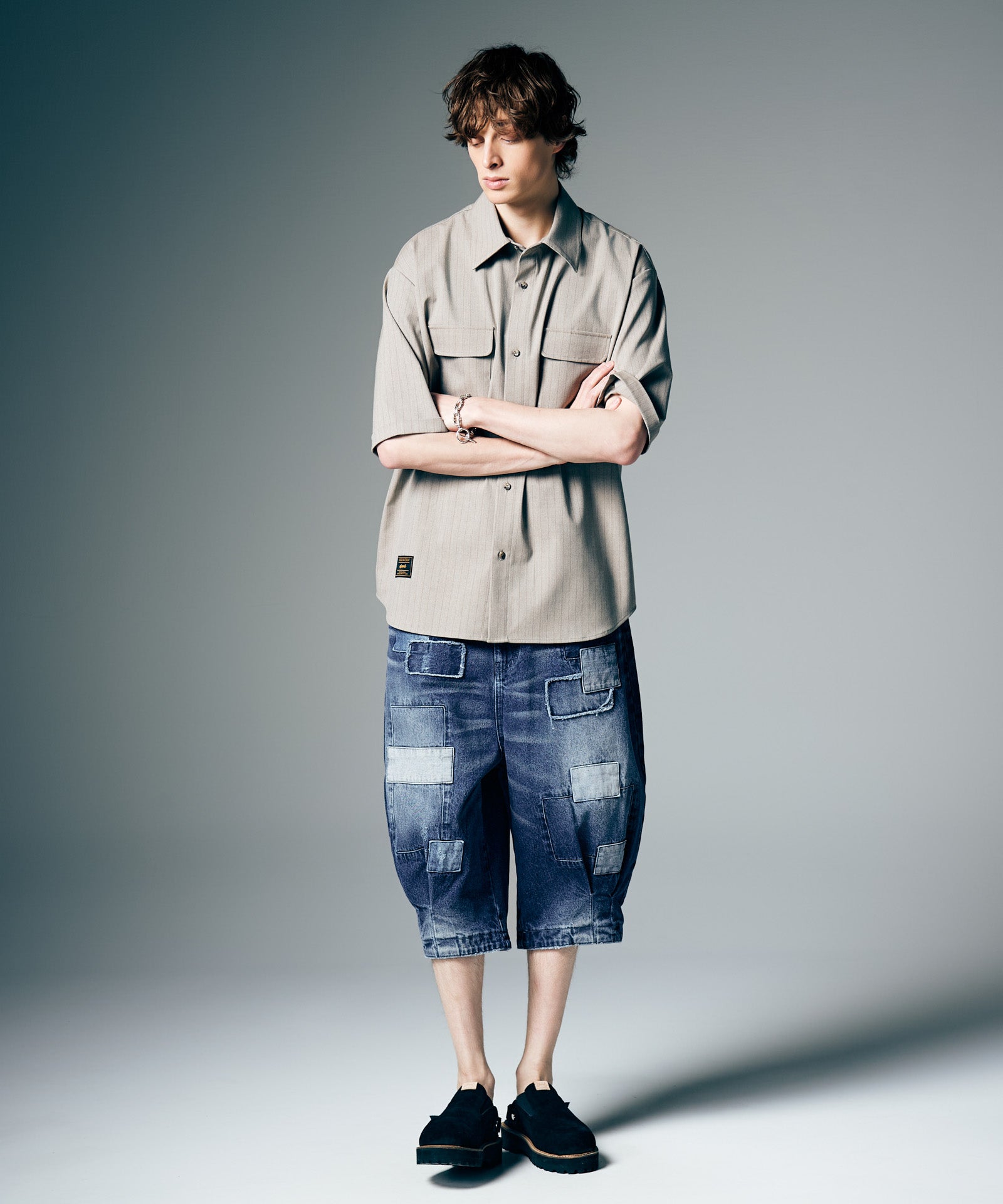 glamb Unplugged Overall✖︎サイズ３ GB0226/P04 : Unplugged Cropped Denim / アンプラグドクロップド