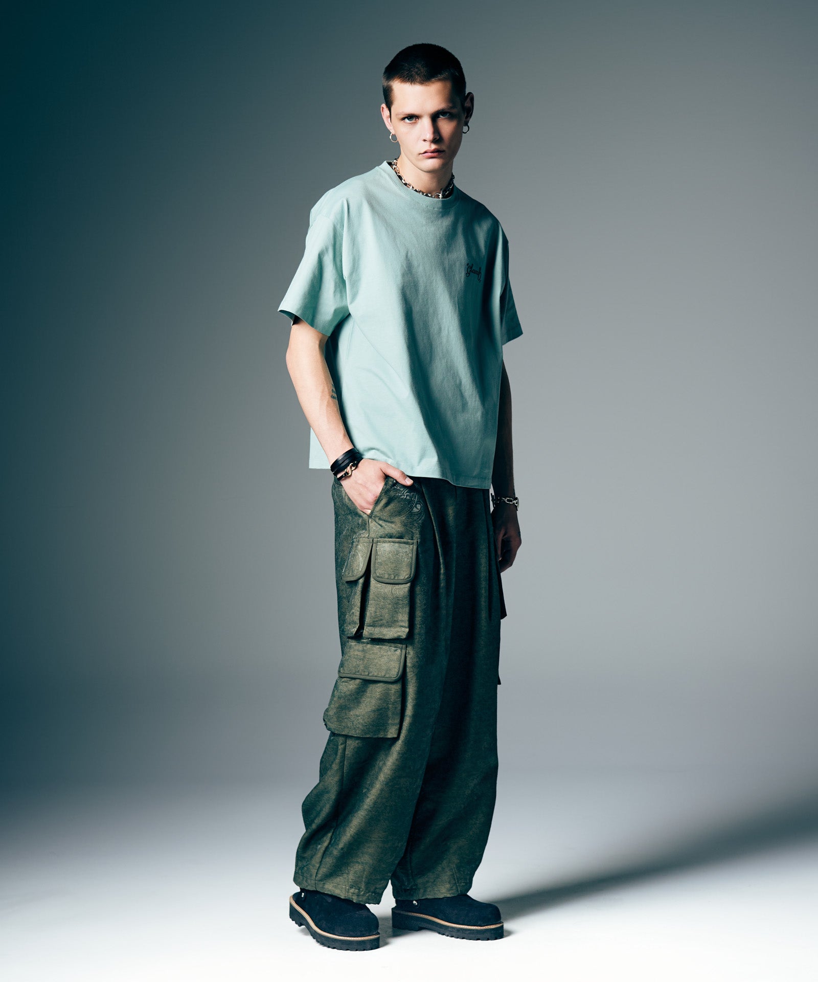 GB0226/P05 : Paisley Cargo Pants / ペイズリーカーゴパンツ | glamb