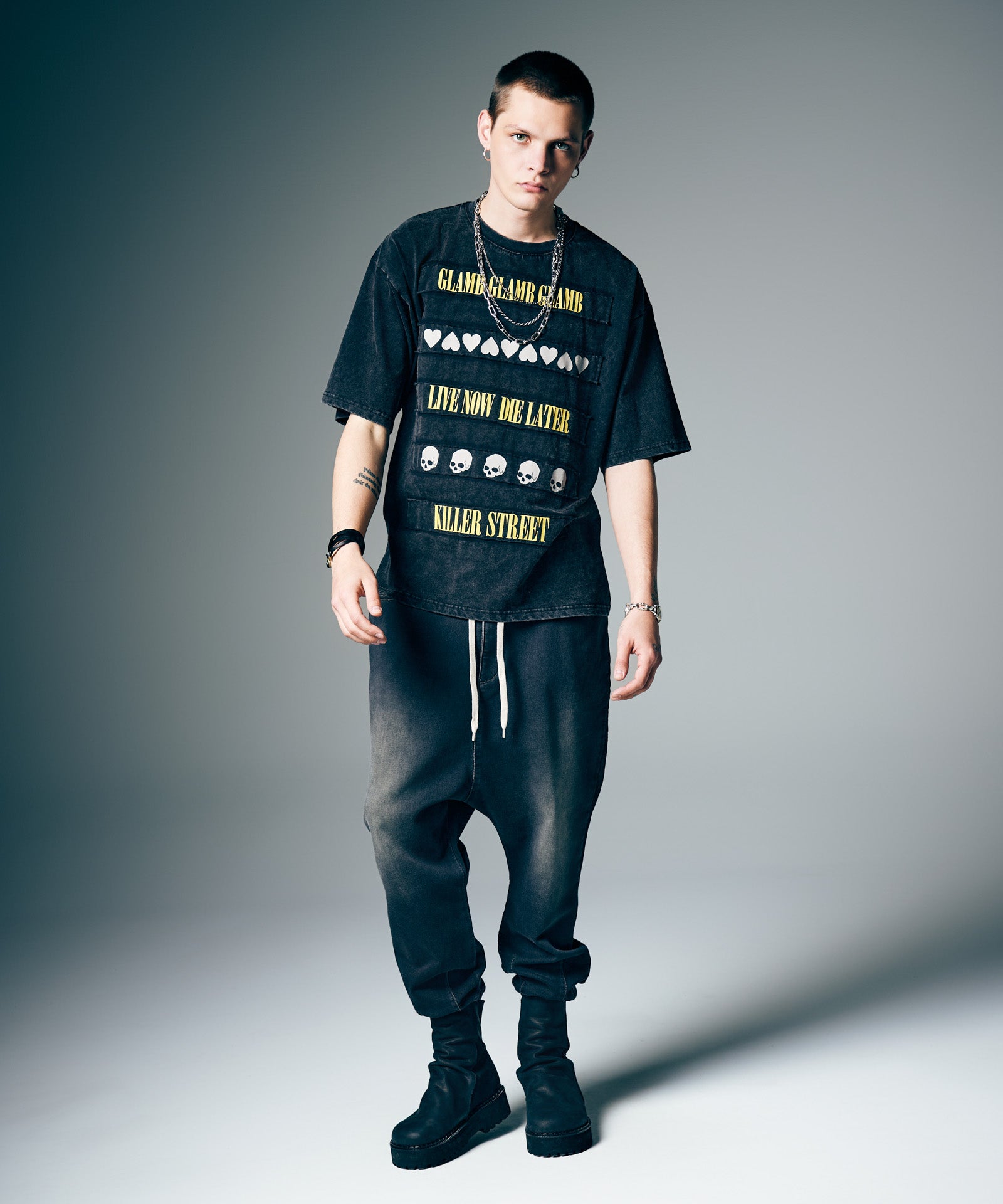 GB0226/P07 : Knit Denim Pants / ニットデニムパンツ | glamb Online
