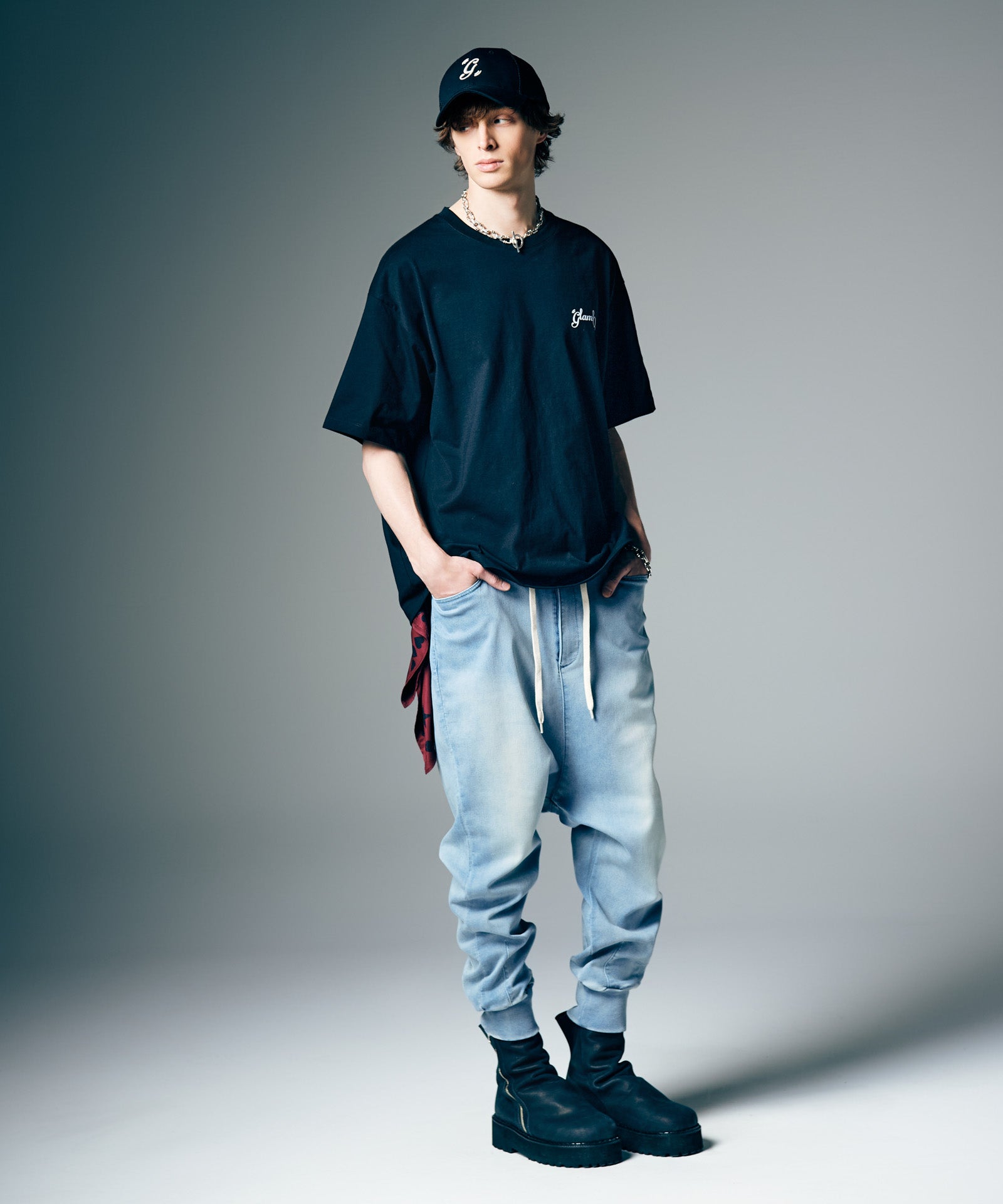 GB0226/P07 : Knit Denim Pants / ニットデニムパンツ | glamb Online