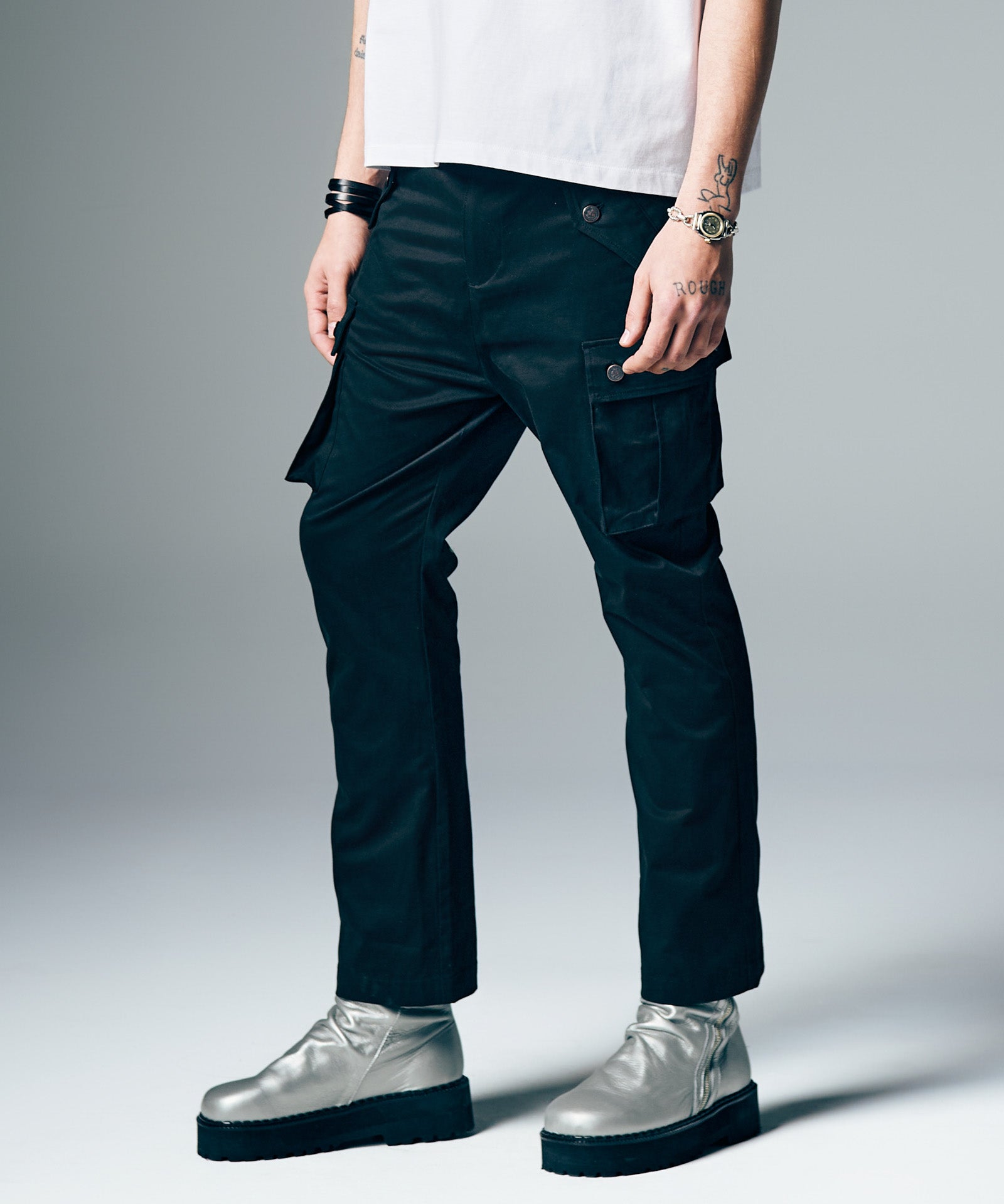 GB0226/P08 : Sarrouel Flare Cargo Pants / サルエルフレアカーゴ