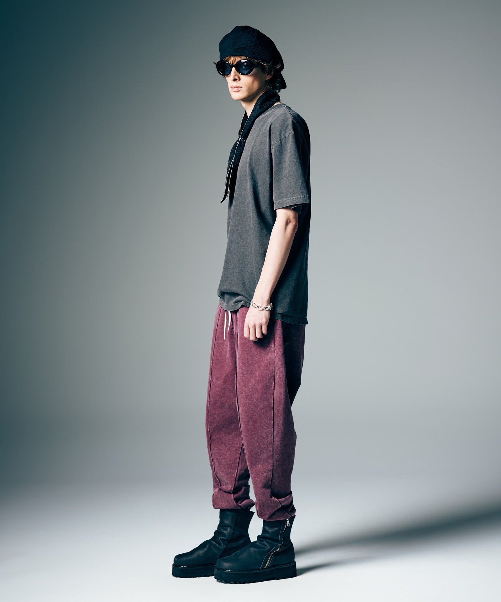 GB0226/P09 : Fade Sweat Jogger Slacks / フェイドスウェットジョガー