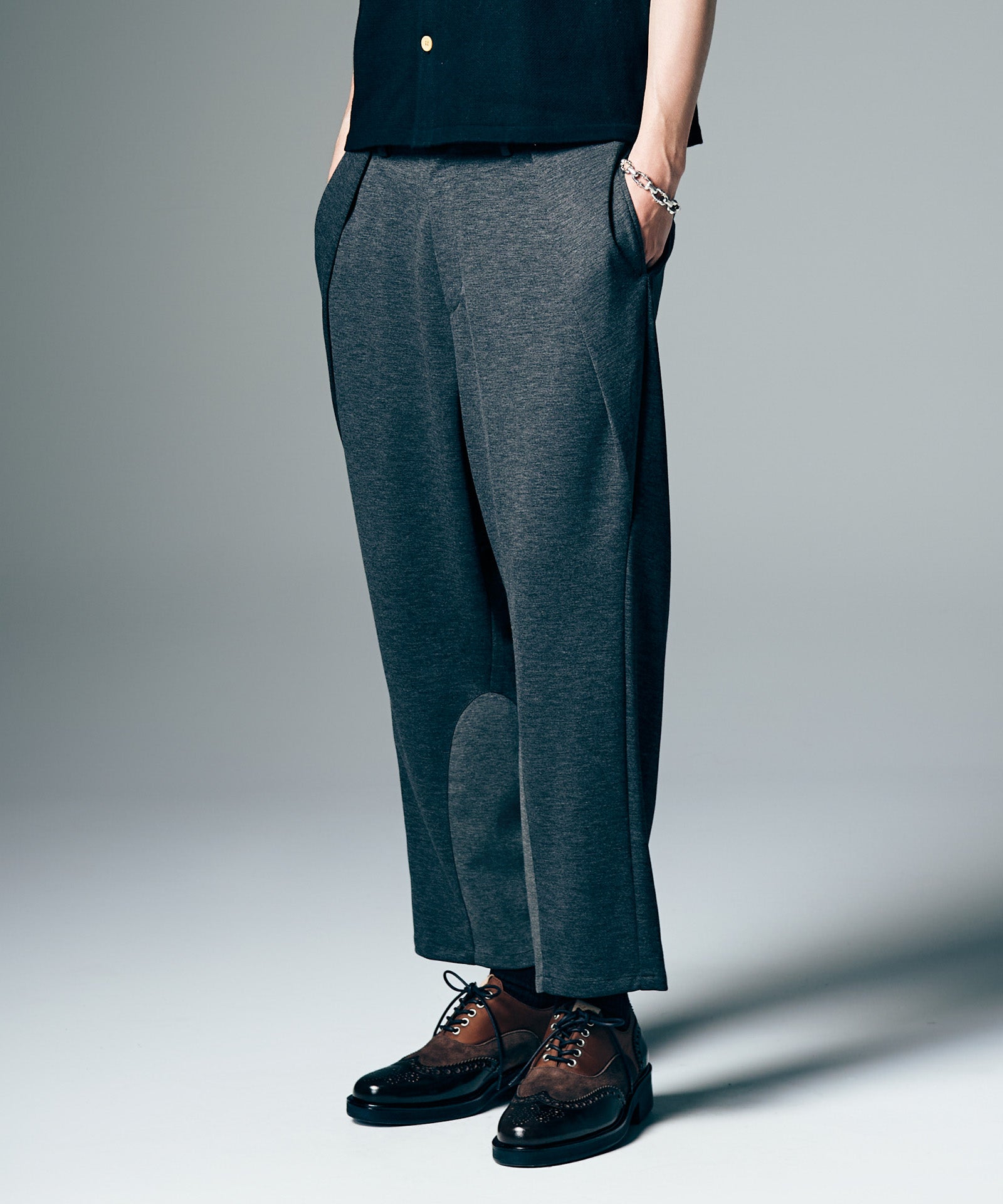 GB0226/P11 : Waist Tuck Cropped Pants / ウエストタッククロップド