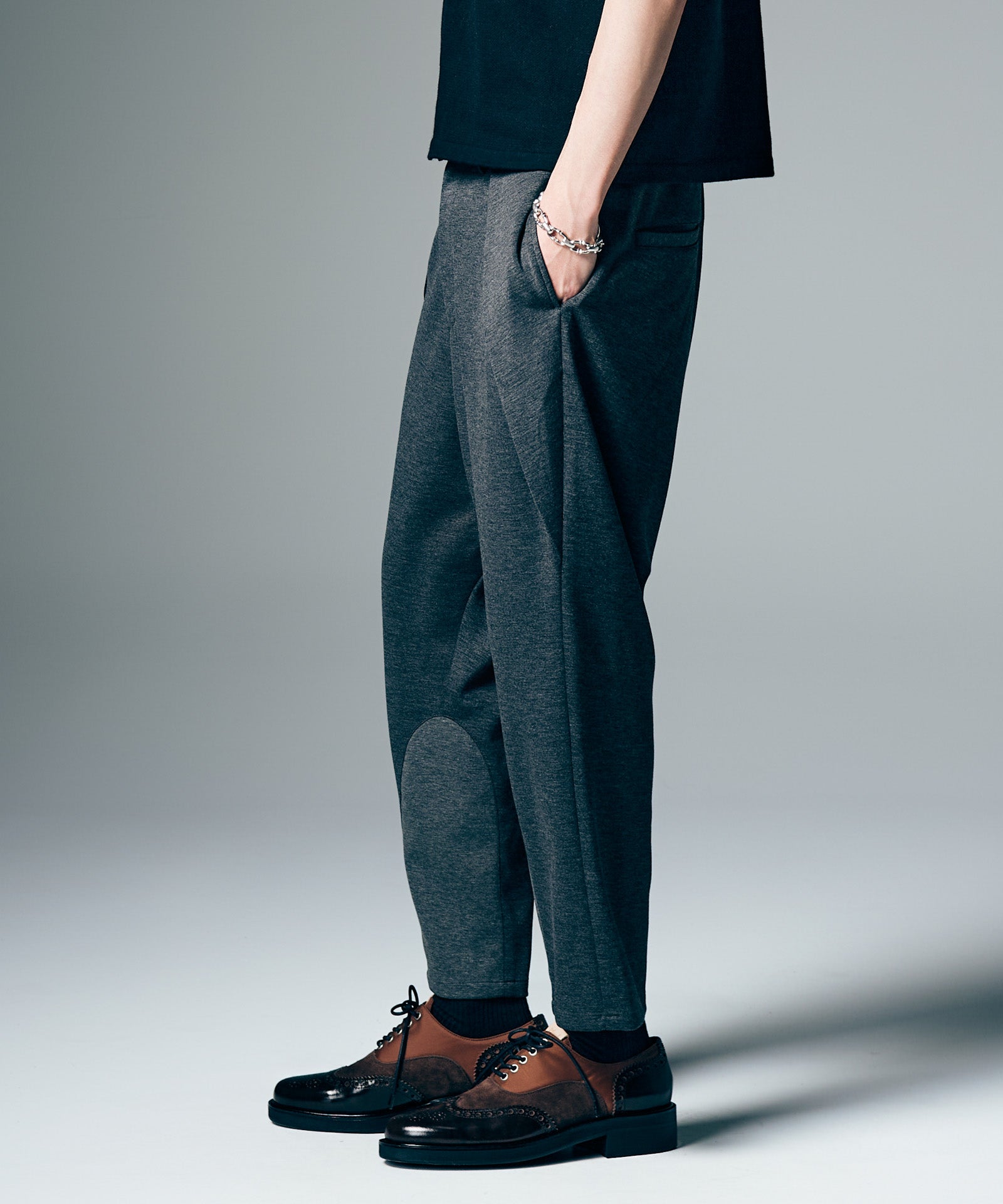 GB0226/P11 : Waist Tuck Cropped Pants / ウエストタッククロップド
