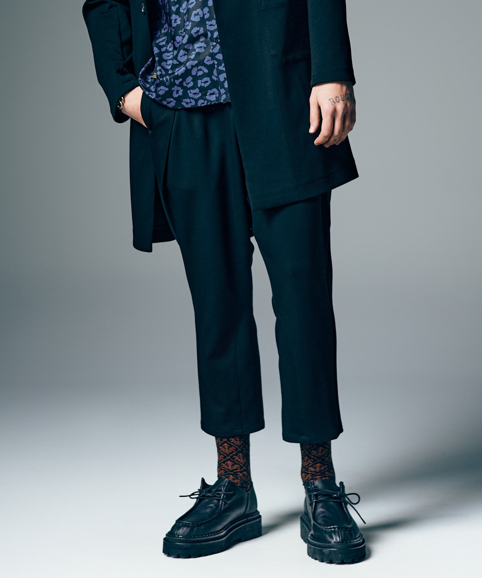 パンツ bbb GB0225/P13 : Deformed Cropped Sarrouel Pants / デフォーム