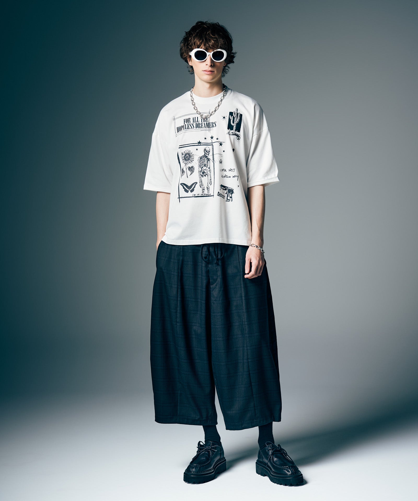 GB0226/P13 : Balloon Cropped Slacks / バルーンクロップドスラックス