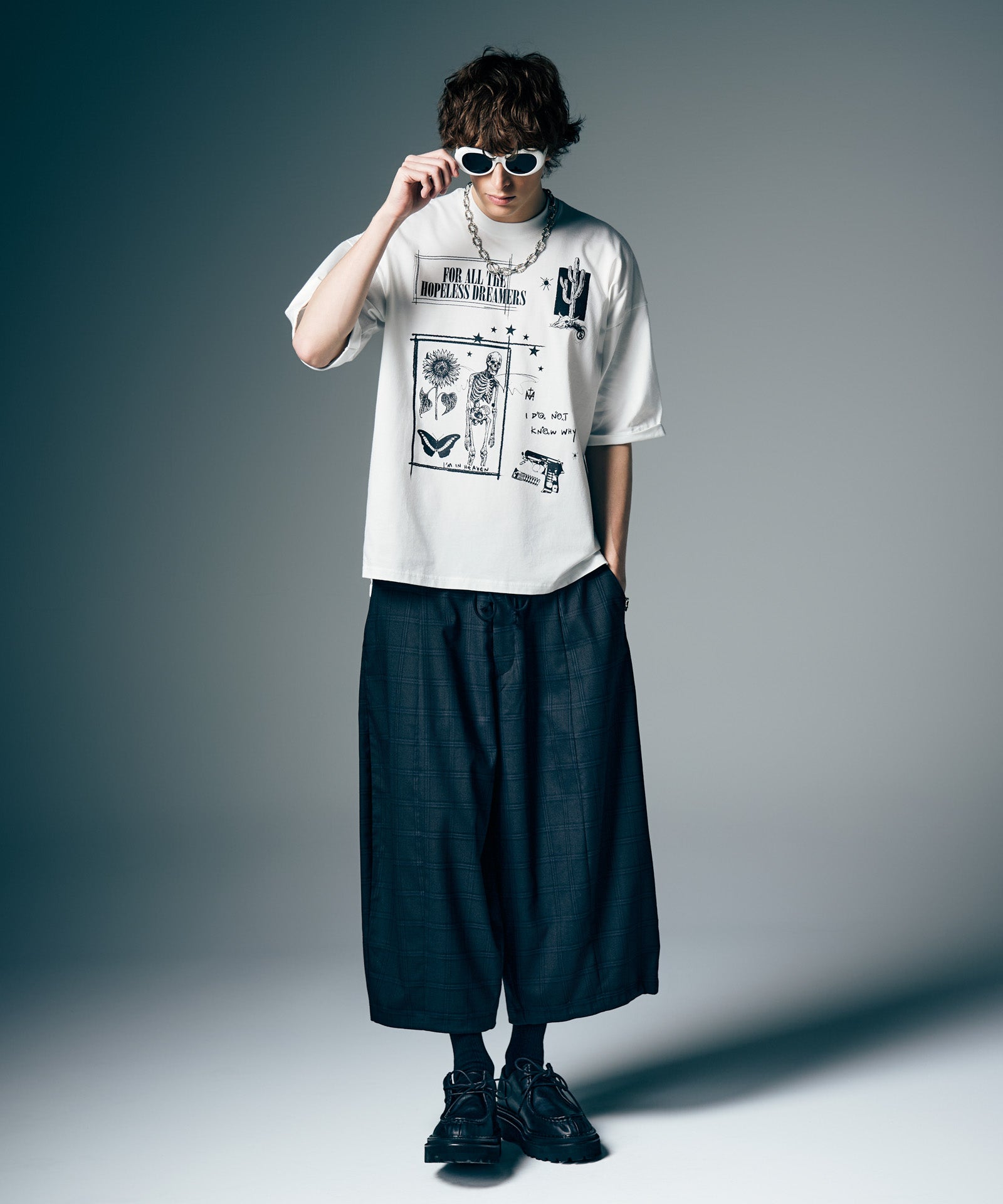 GB0226/P13 : Balloon Cropped Slacks / バルーンクロップドスラックス