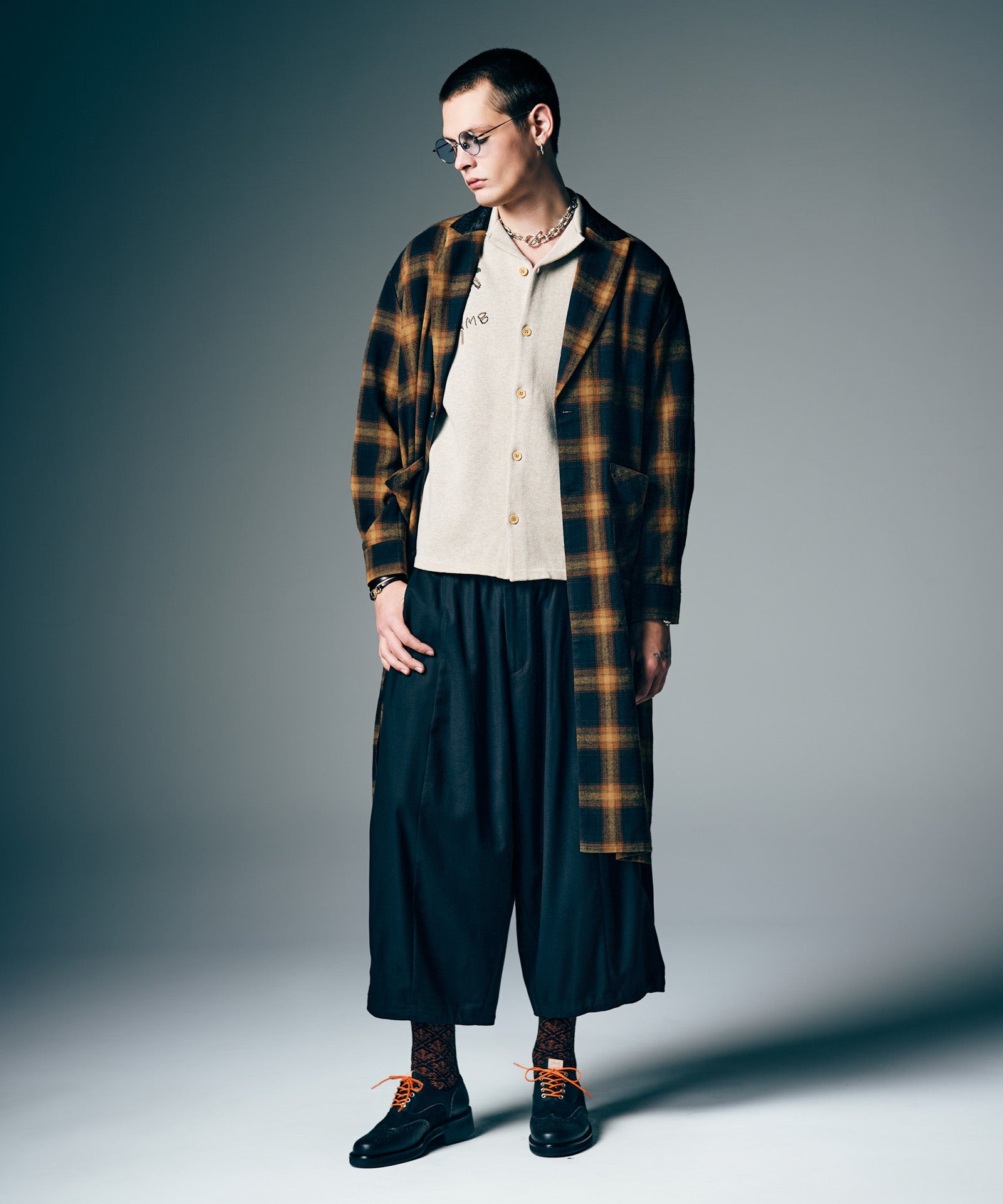 GB0226/P13 : Balloon Cropped Slacks / バルーンクロップドスラックス