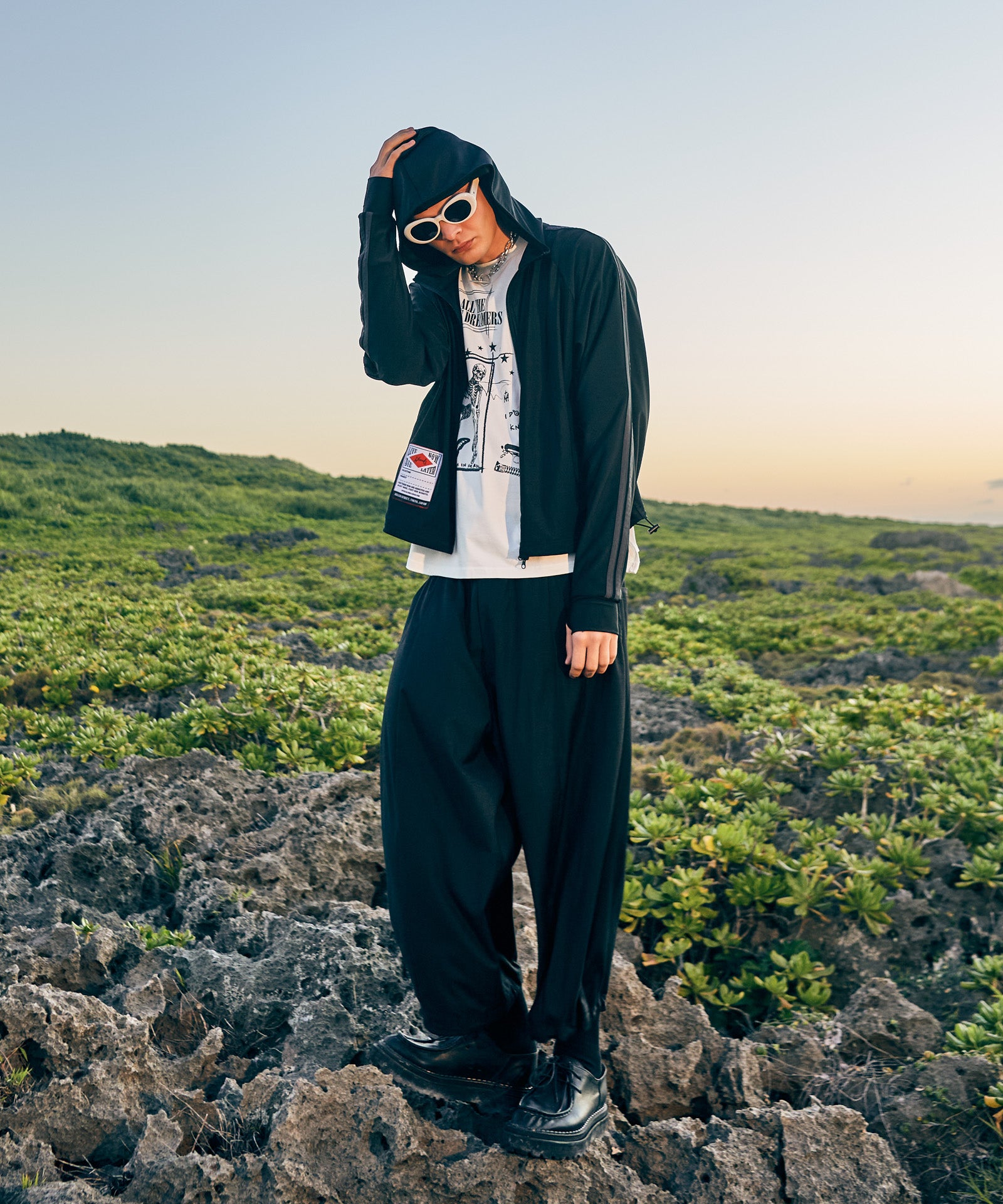 GB0226/P13 : Balloon Cropped Slacks / バルーンクロップドスラックス
