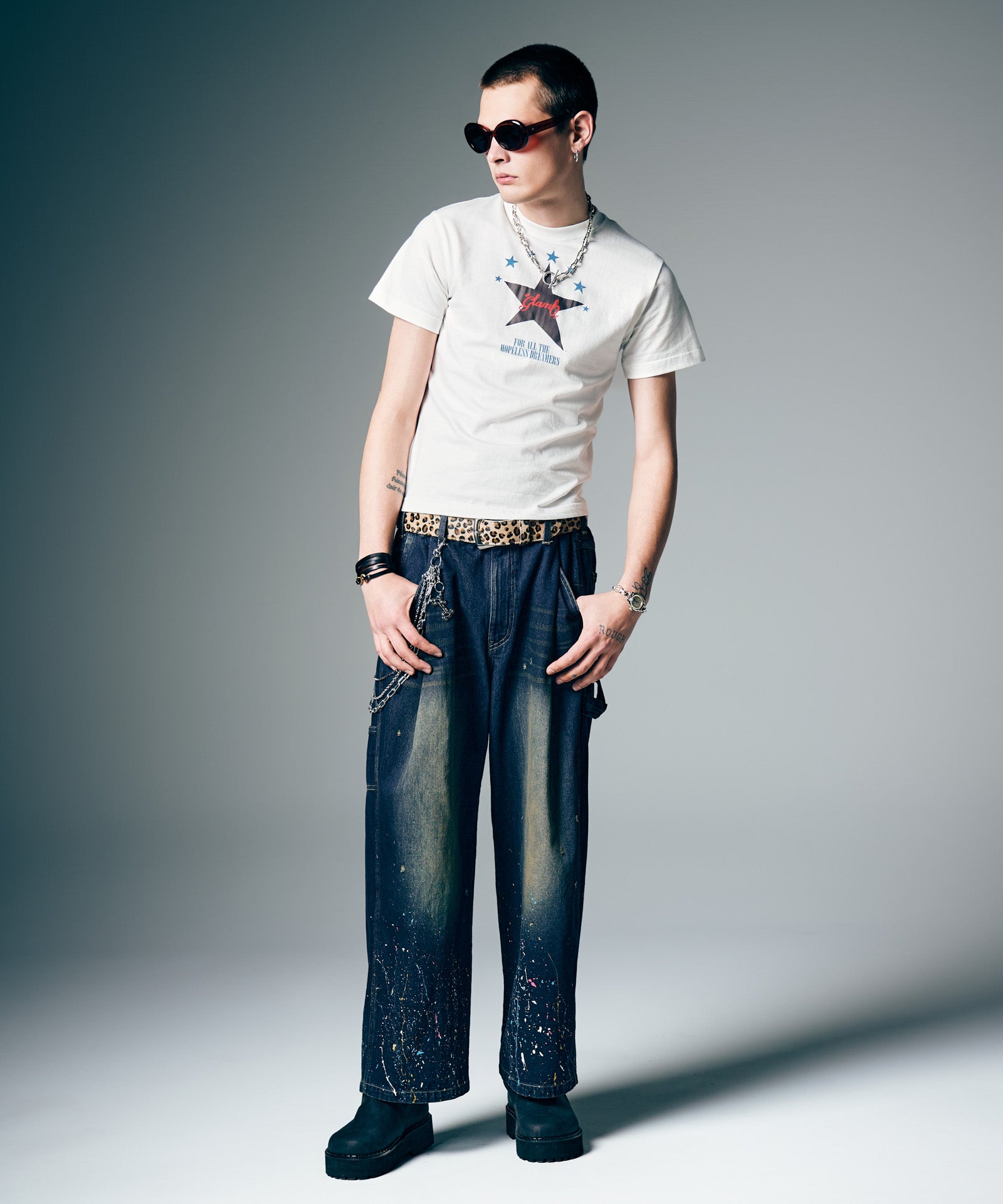 GB0226/P15 : Red Dirt Splash Denim / レッドダートスプラッシュ