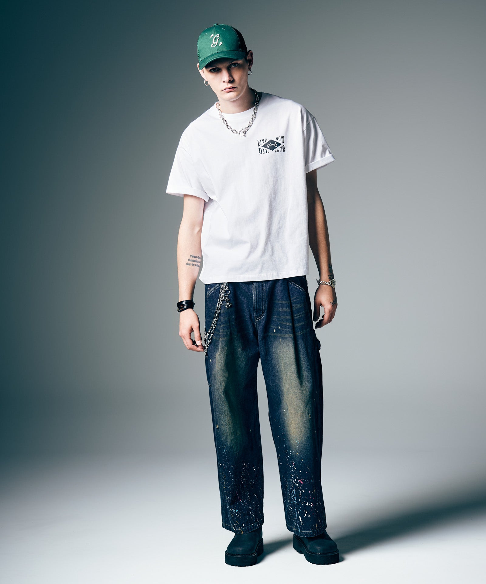 GB0226/P15 : Red Dirt Splash Denim / レッドダートスプラッシュ