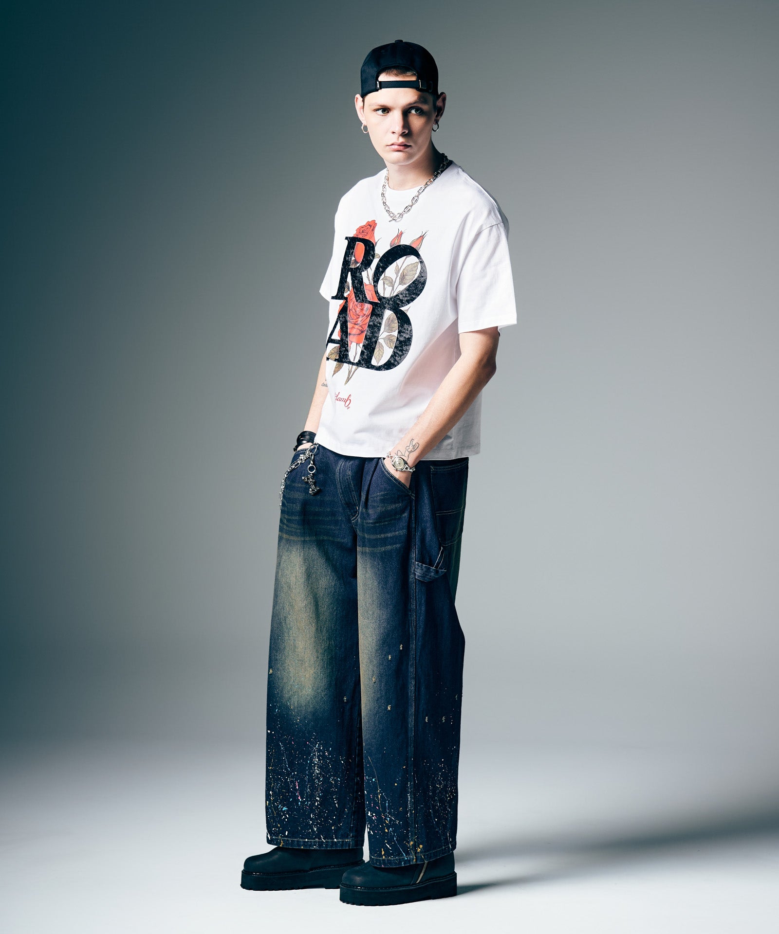 GB0226/P15 : Red Dirt Splash Denim / レッドダートスプラッシュ