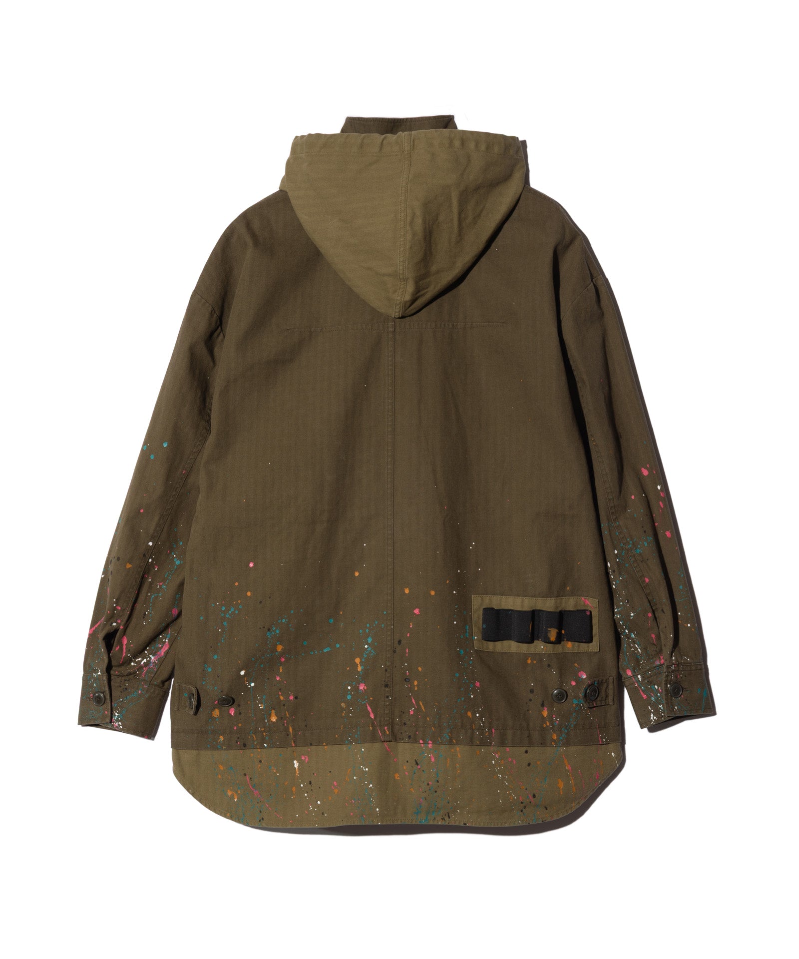 GB0226/SH02 : Remake Hood Military Shirt / リメイクフード
