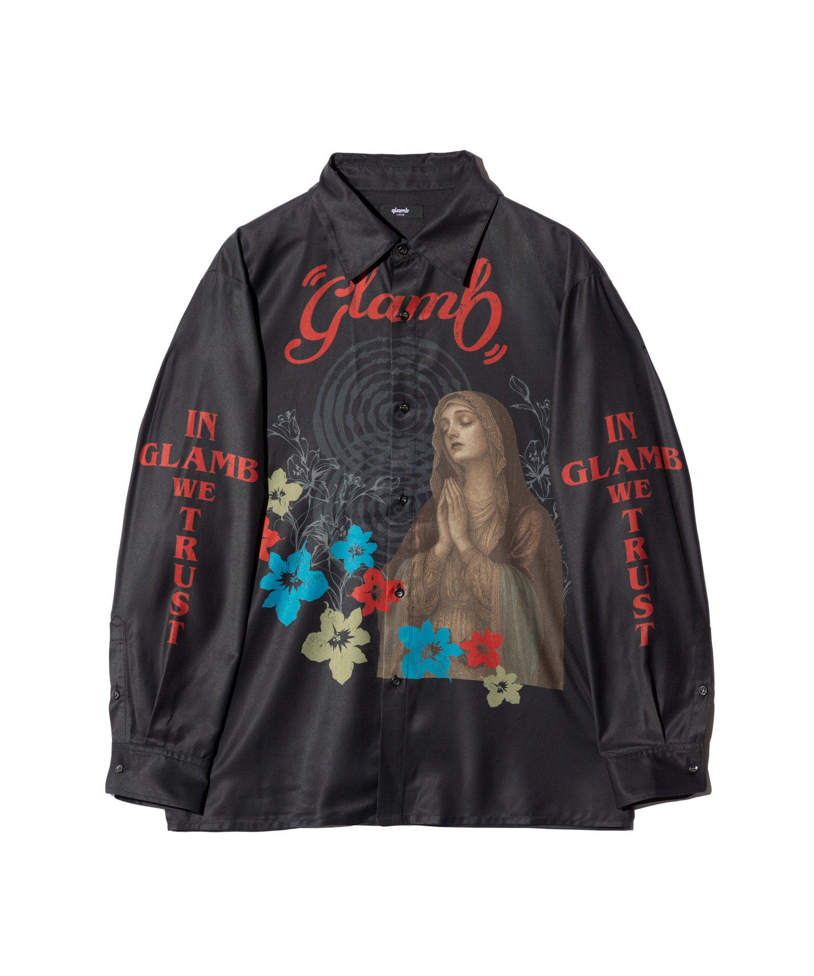GB0226/SH03 : Prayer Flower Shirt / プレイヤーフラワーシャツ