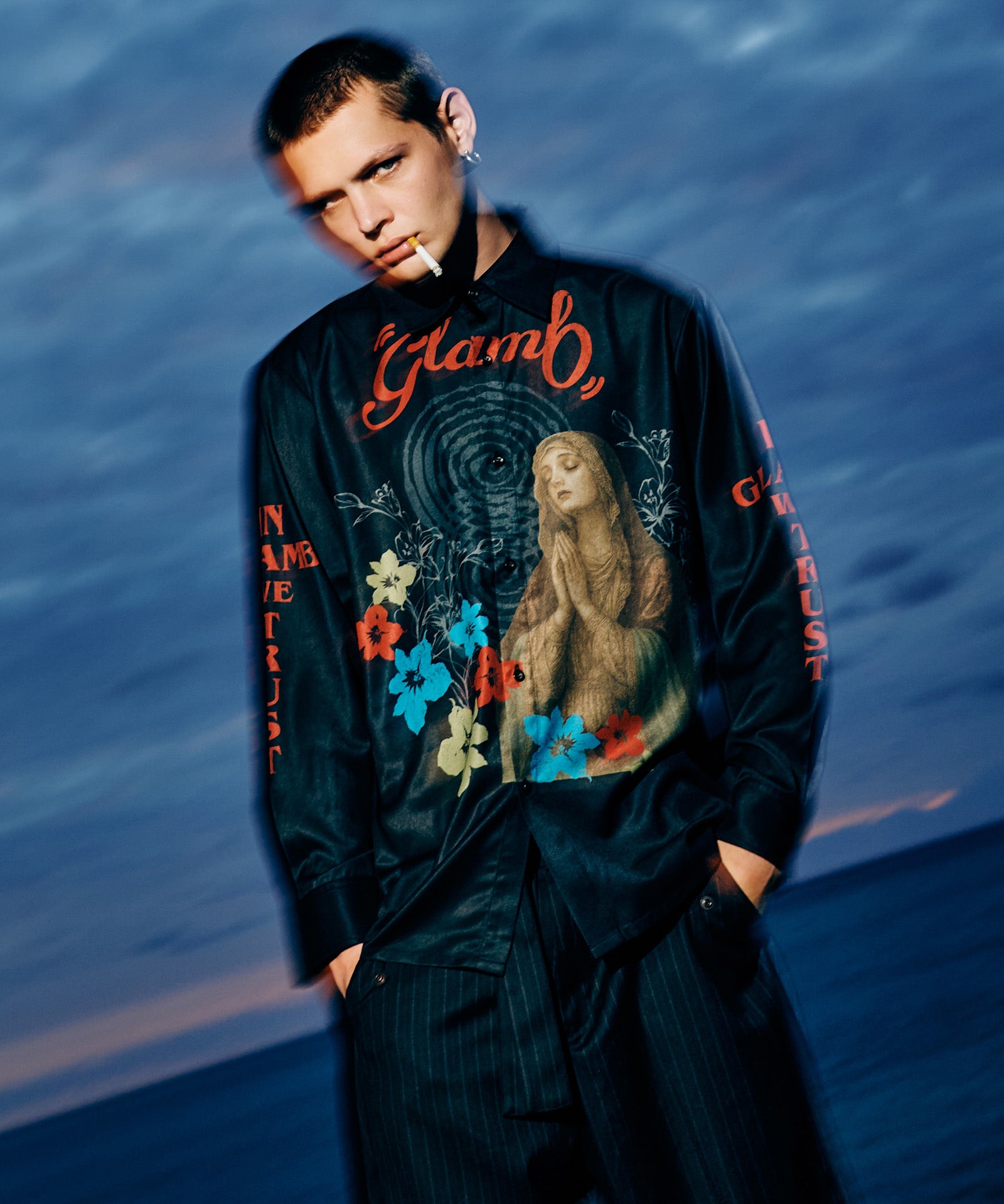 Prayer Flower Shirt / プレイヤーフラワーシャツ