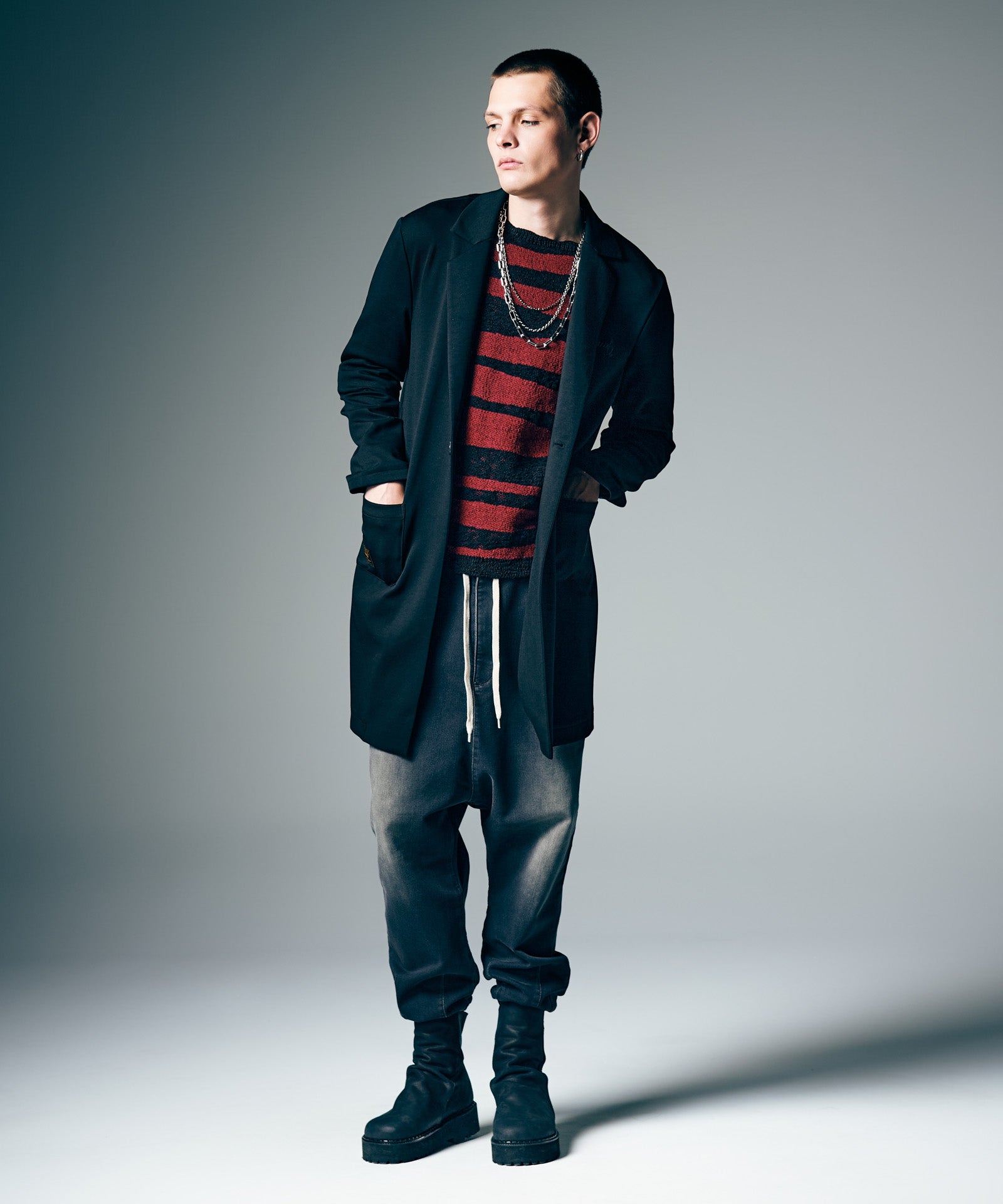 H:187 / C:92 / W:74 / H:91 着用サイズ:M