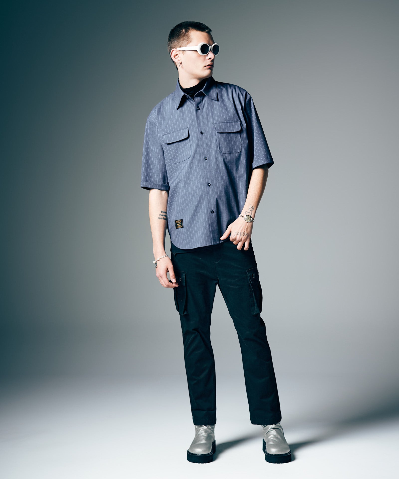 GB0226/SH06 : Oversize Work Shirt / オーバーサイズワークシャツ