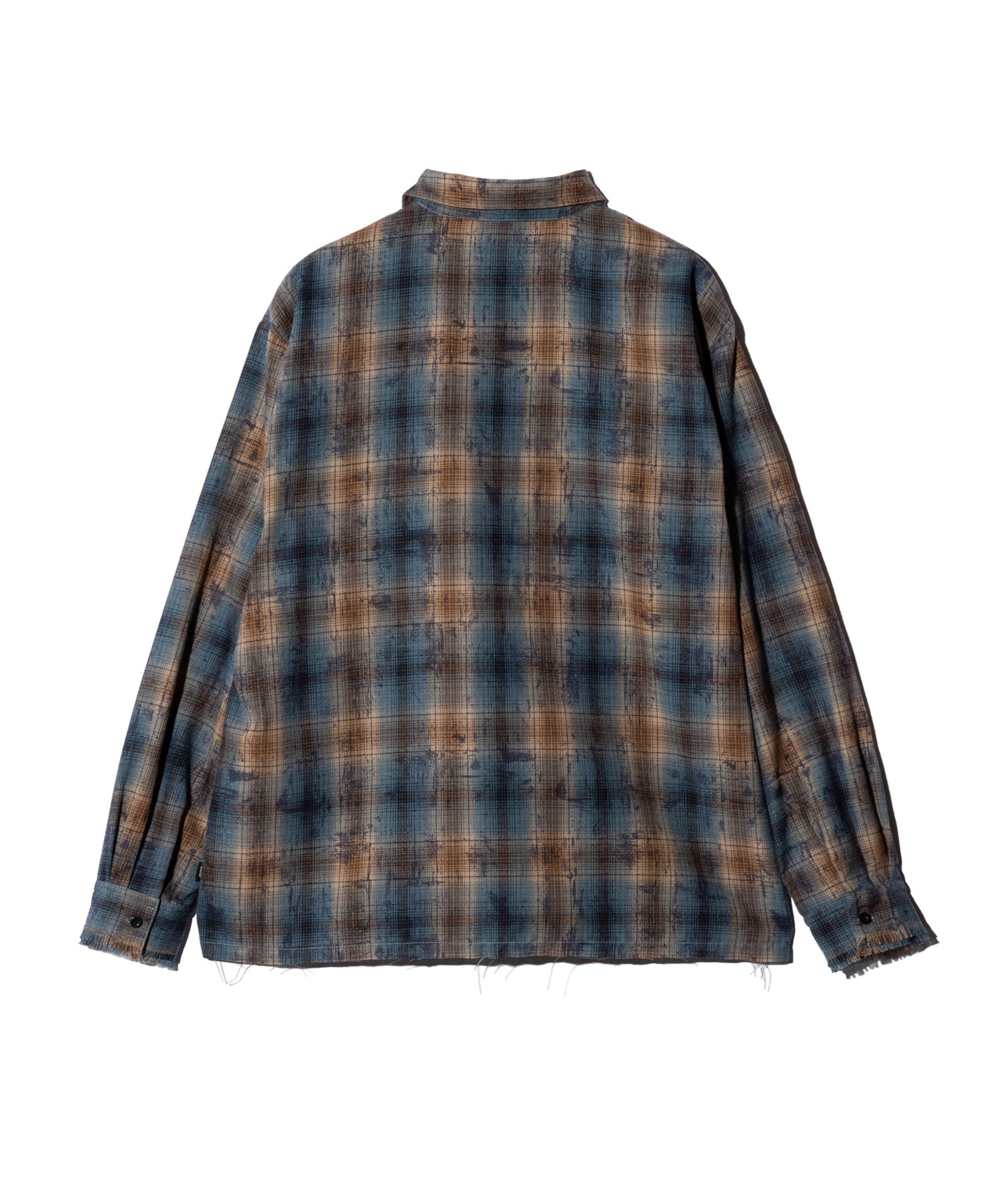 GB0226/SH09 : Grunge Stain Check Shirt / グランジステインチェック