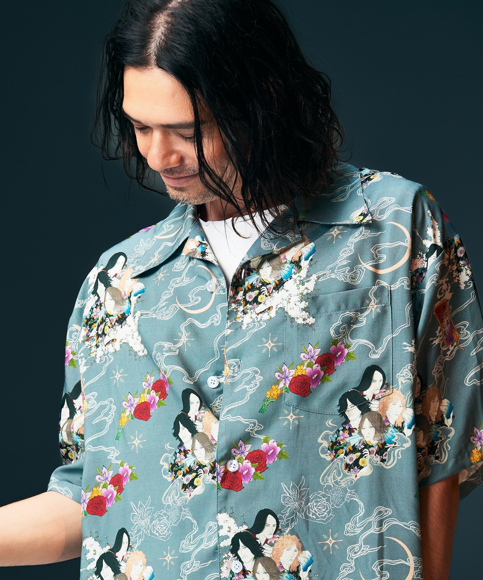 GB0226/YM01 : THE YELLOW MONKEY Ukiyoe Shirt | glamb Online Store