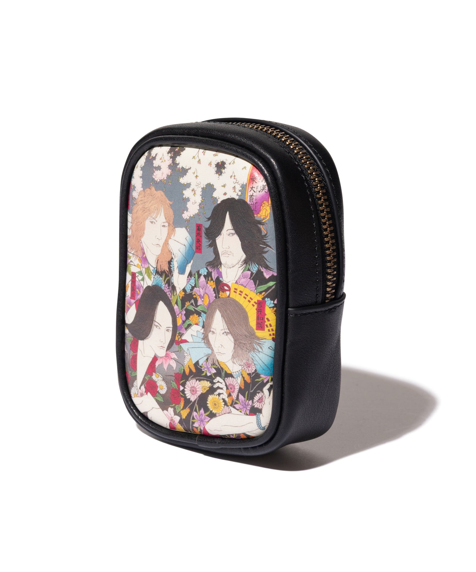 GB0226/YM02 : THE YELLOW MONKEY Ukiyoe Leather Pouch | glamb